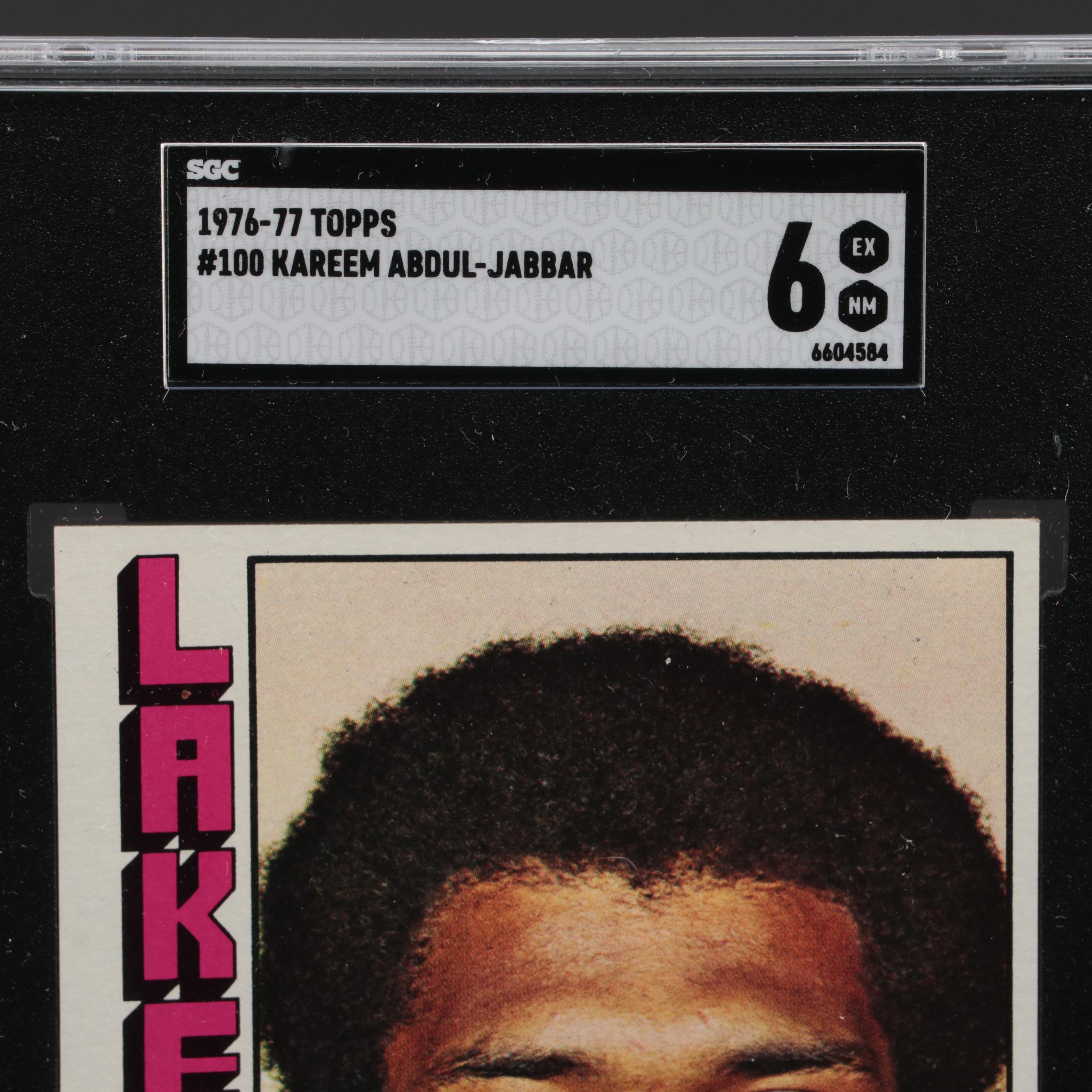 1976-77 Topps Kareem Abdul-Jabbar Graded SGC 6