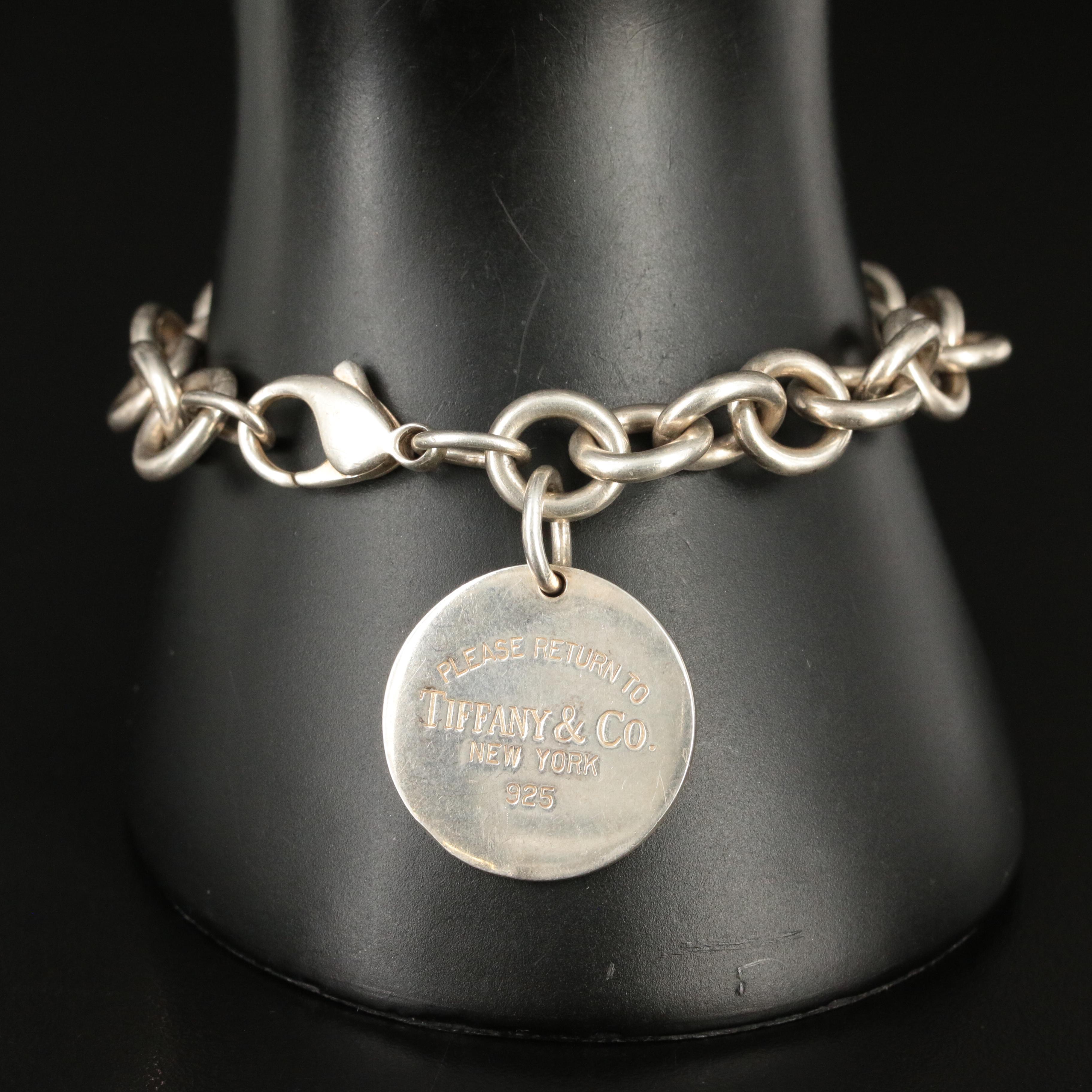 Tiffany & Co. "Return to Tiffany" Round Tag Charm Bracelet
