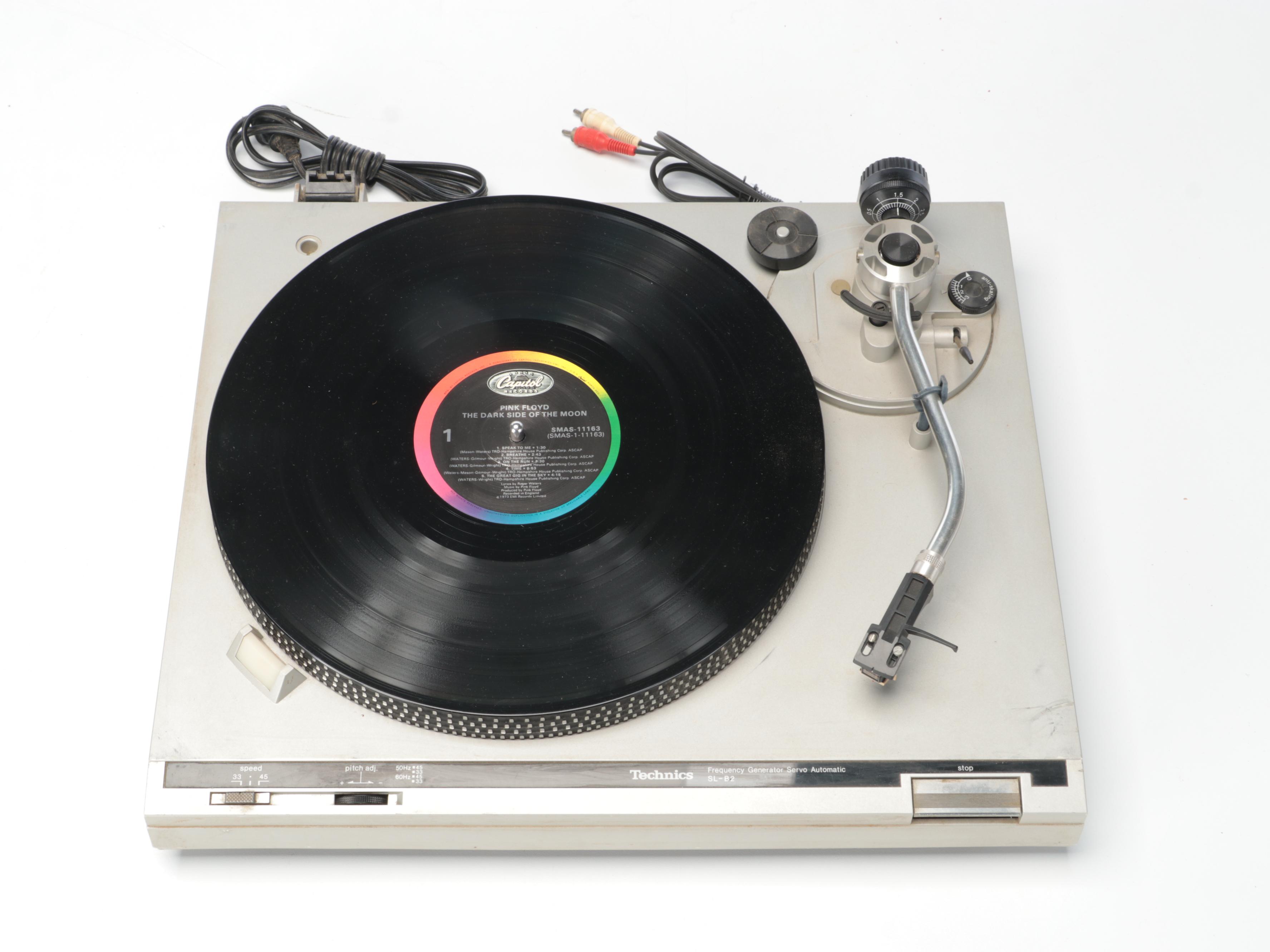 Technics Automatic Turntable With Realistic Graphic Equalizer, Pink Floyd LP