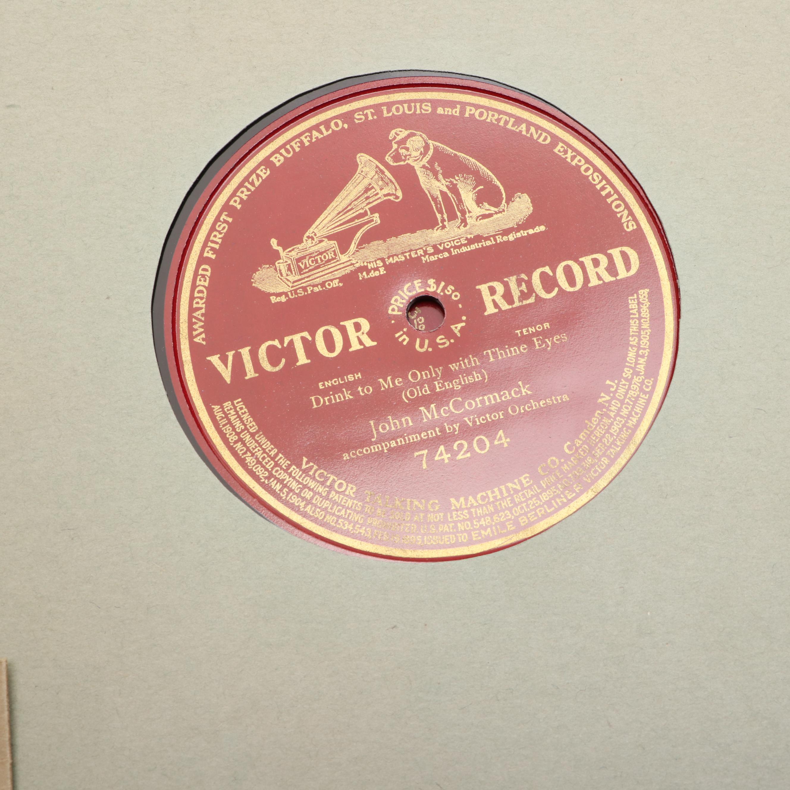 Victor-Victrola Vinyl Records in Albums, Early to Mid-20th Century