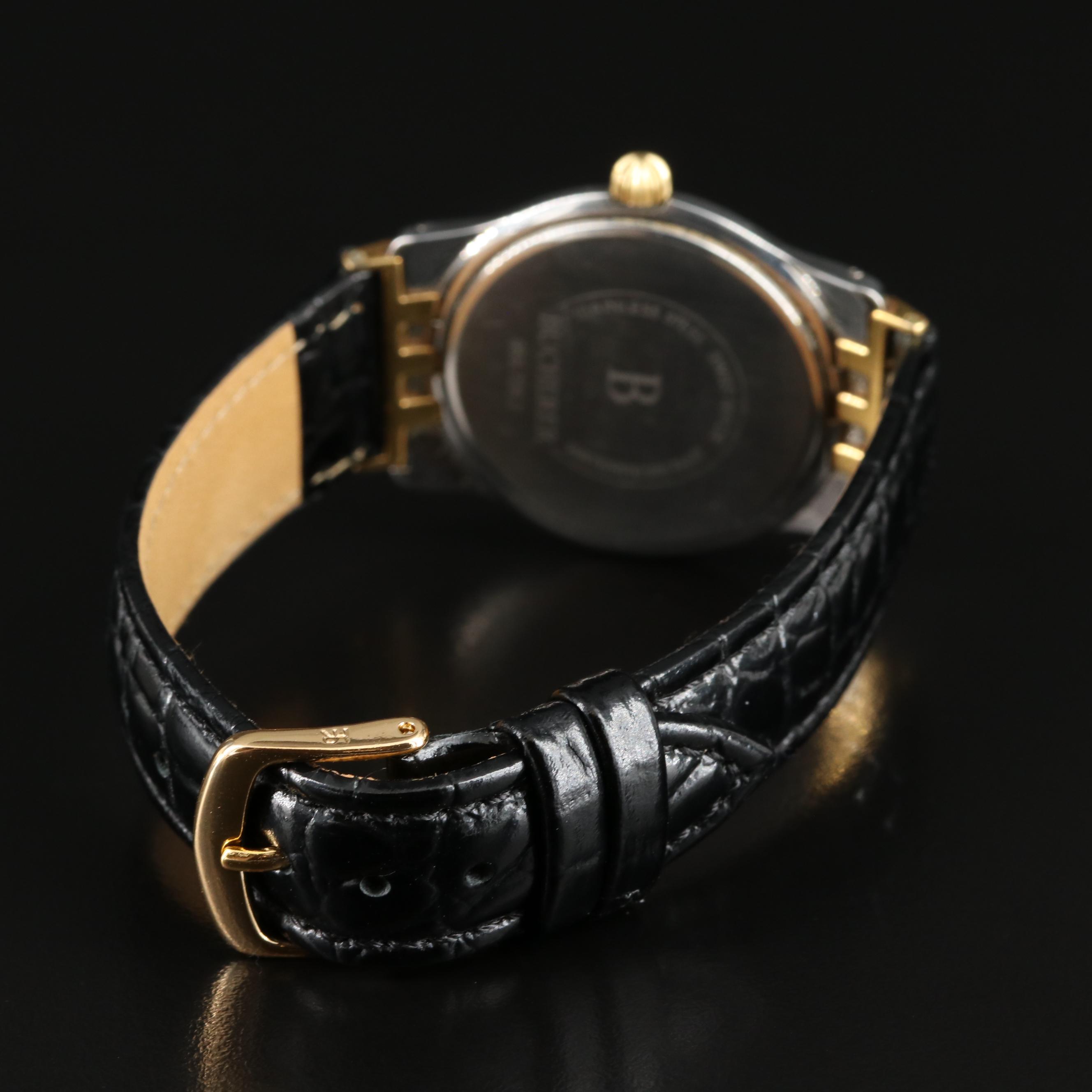 Bucherer 14K and Stainless Steel Swiss Quartz Watch