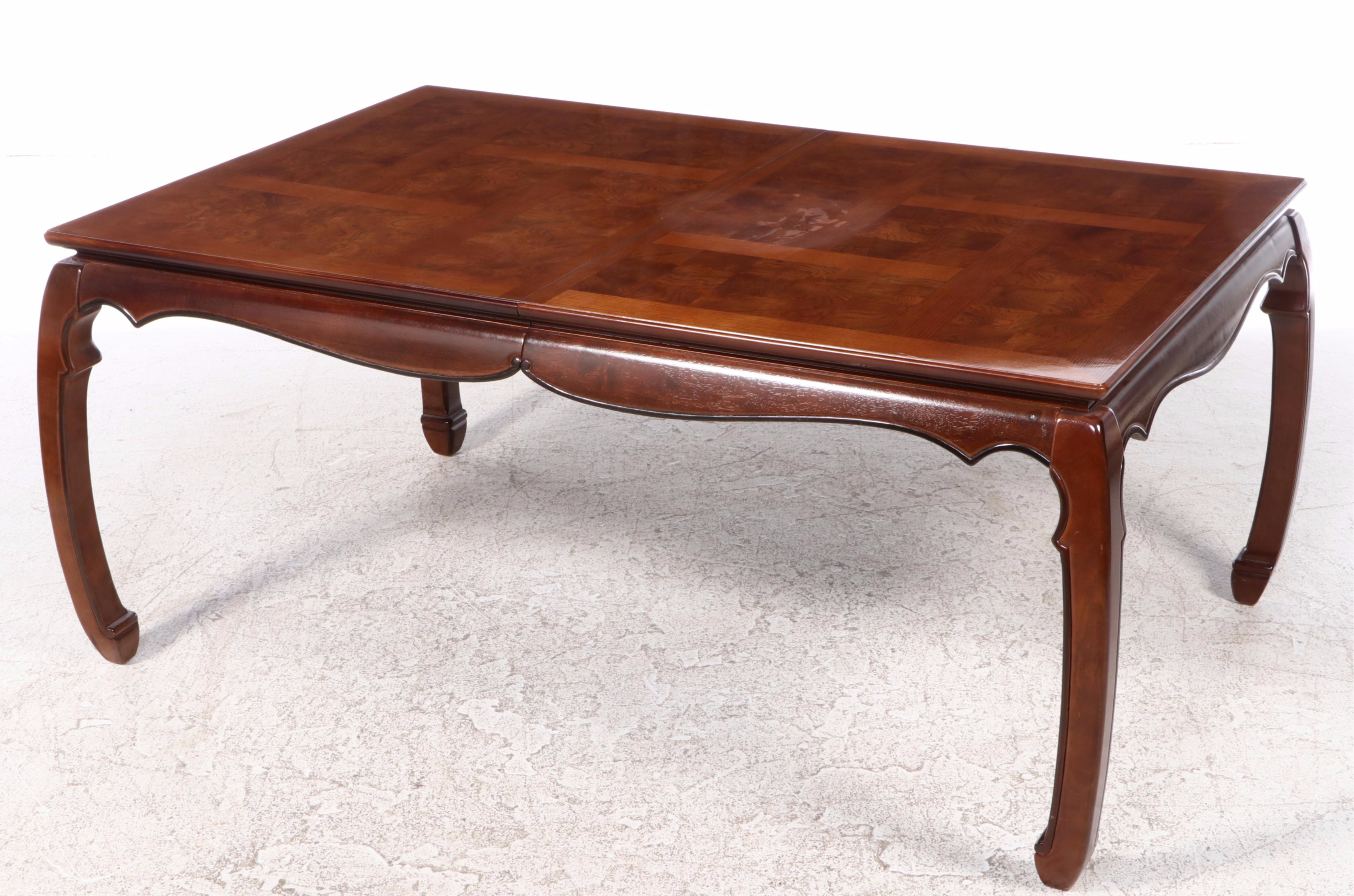 Seven-Piece Universal Furniture Chinese Style Elm and Hardwood Dining Set