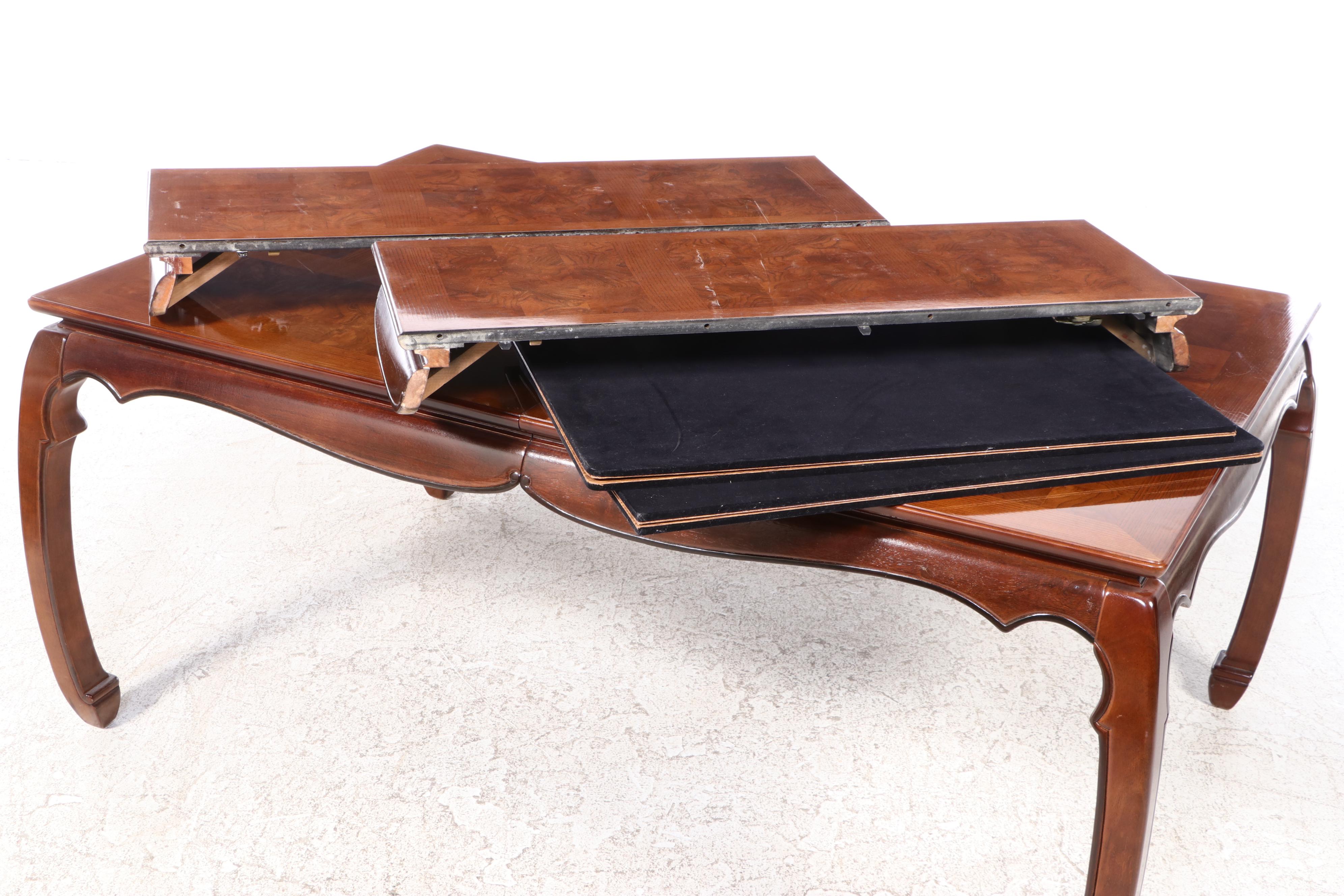 Seven-Piece Universal Furniture Chinese Style Elm and Hardwood Dining Set