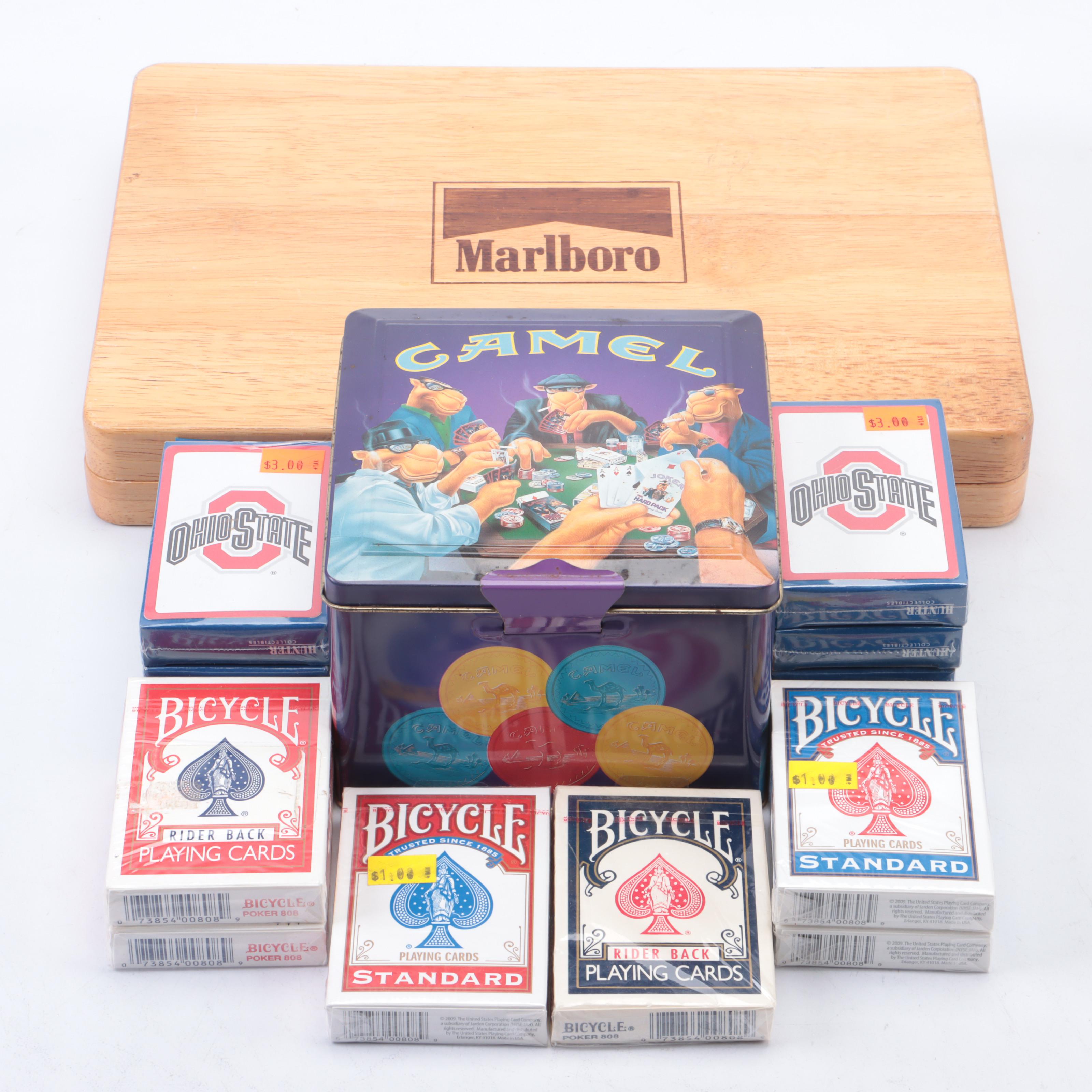 Ohio State Themed Playing Cards with Marlboro Poker Set and More