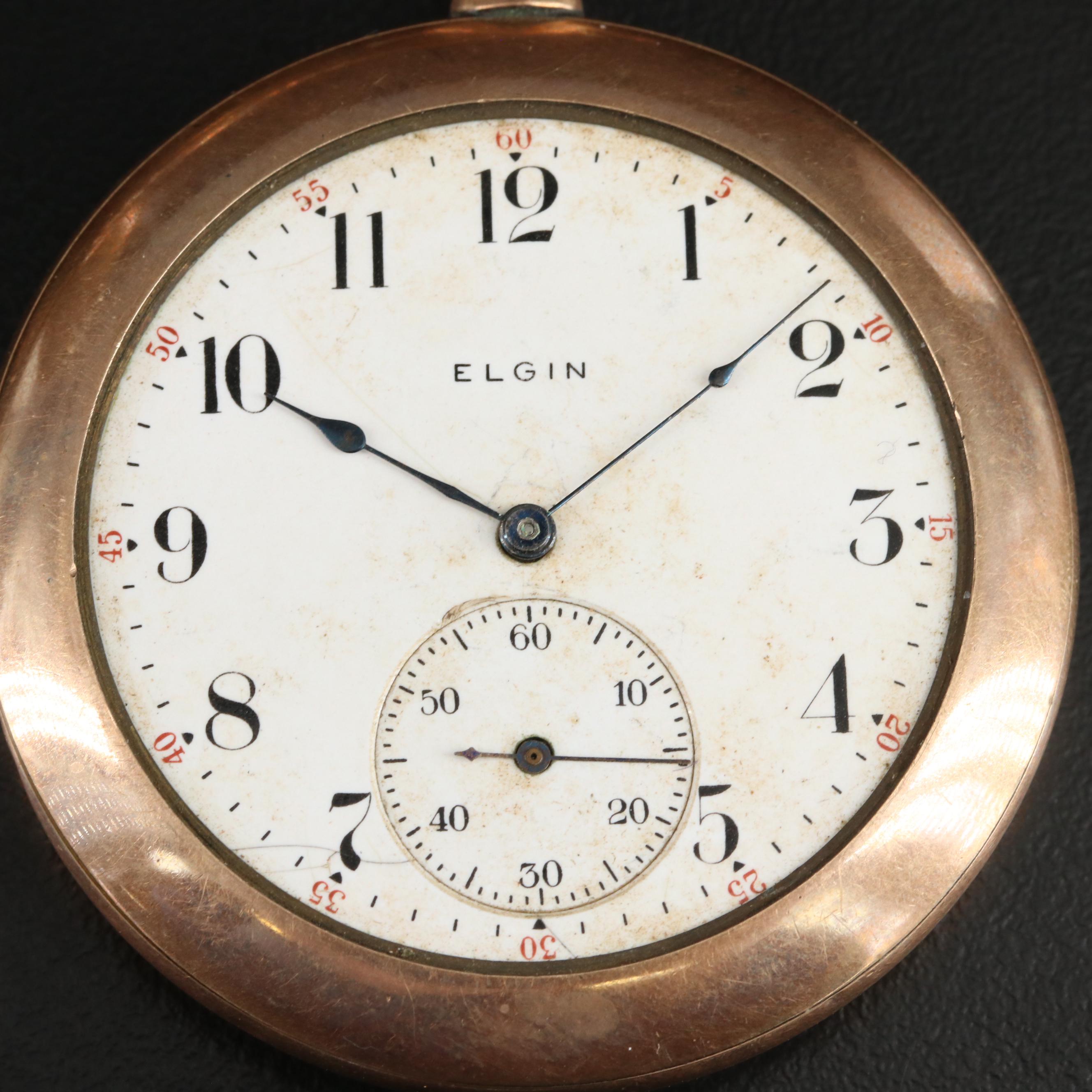 Trio of Gold-Filled Vintage American Pocket Watches