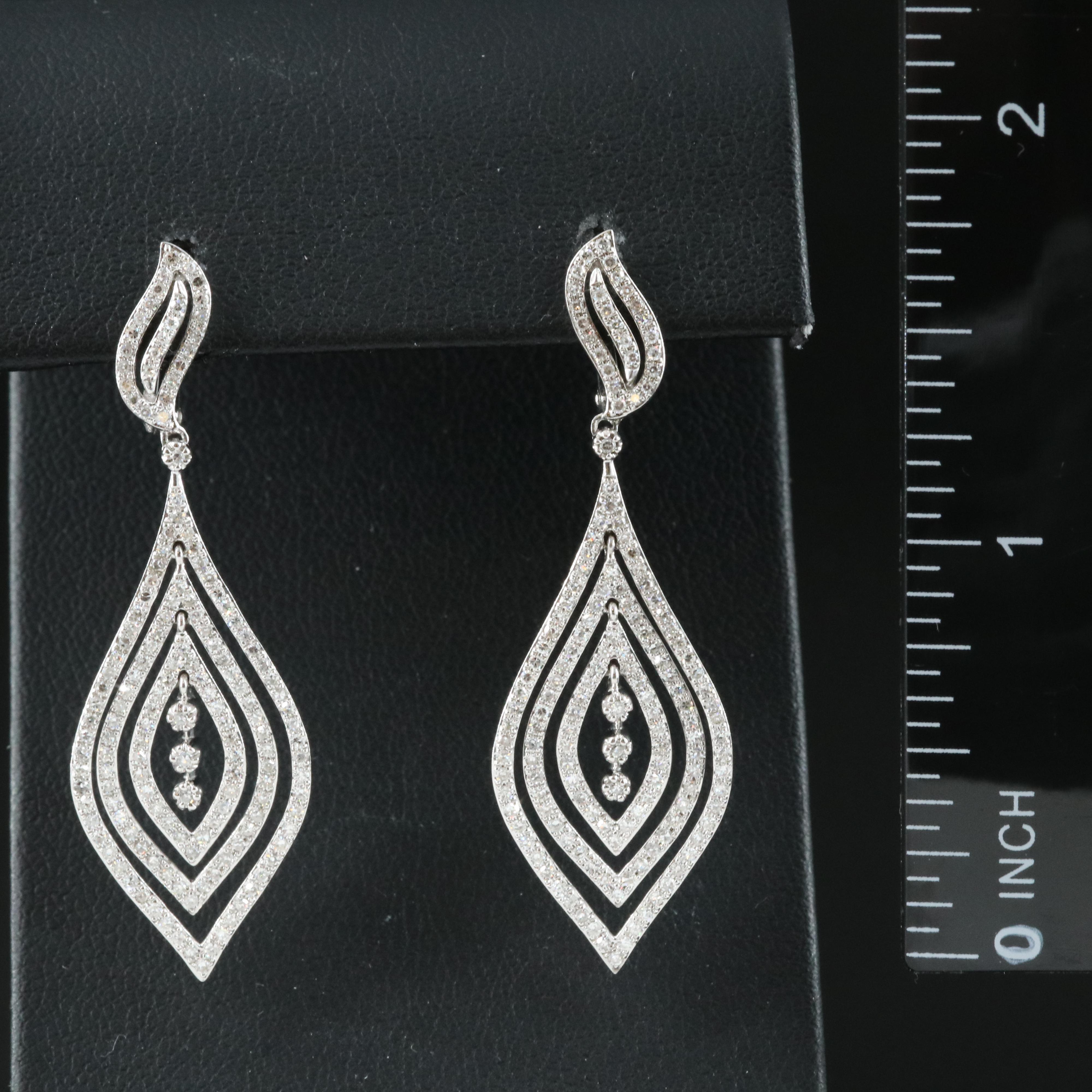 14K 1.03 CTW Diamond Dangle Earrings