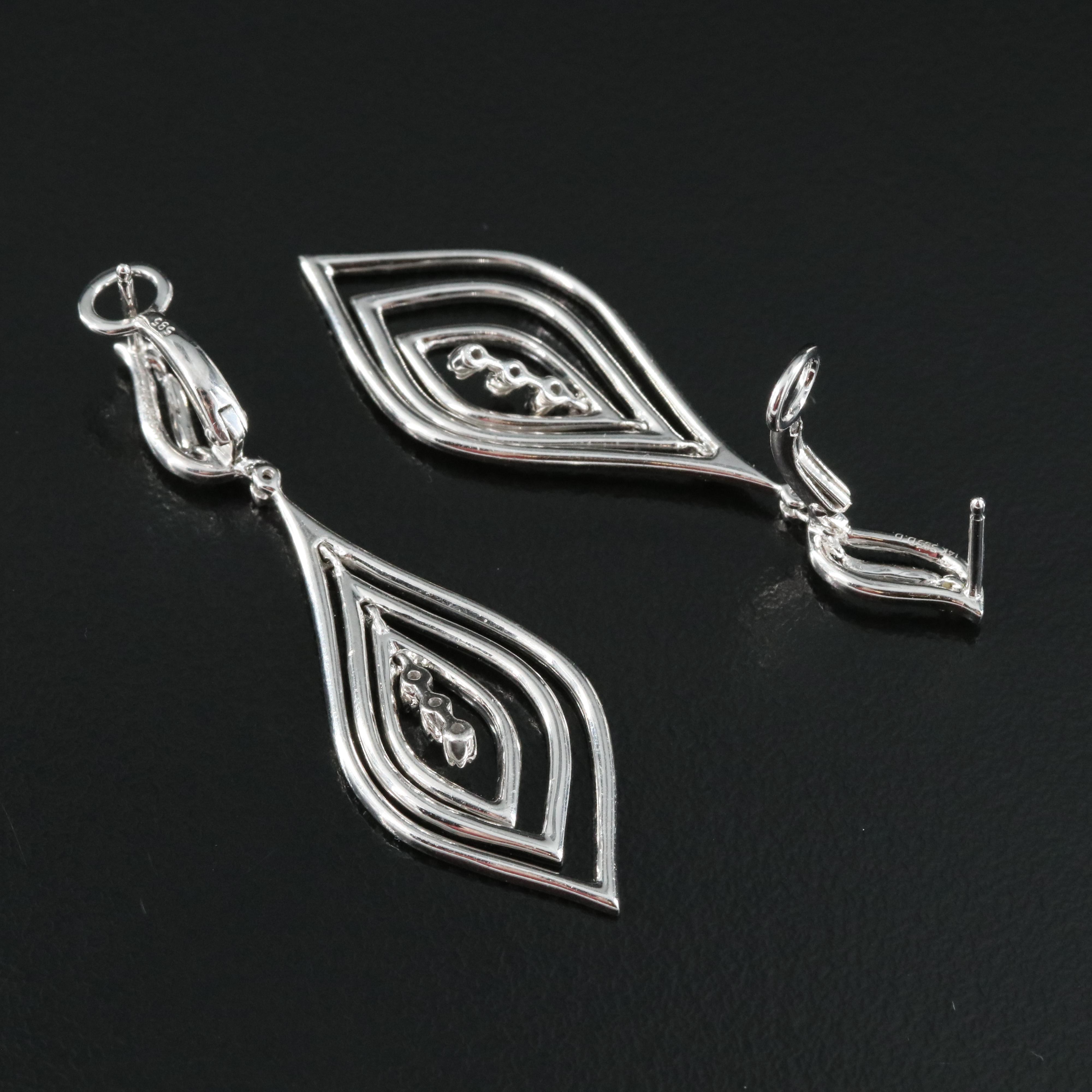 14K 1.03 CTW Diamond Dangle Earrings