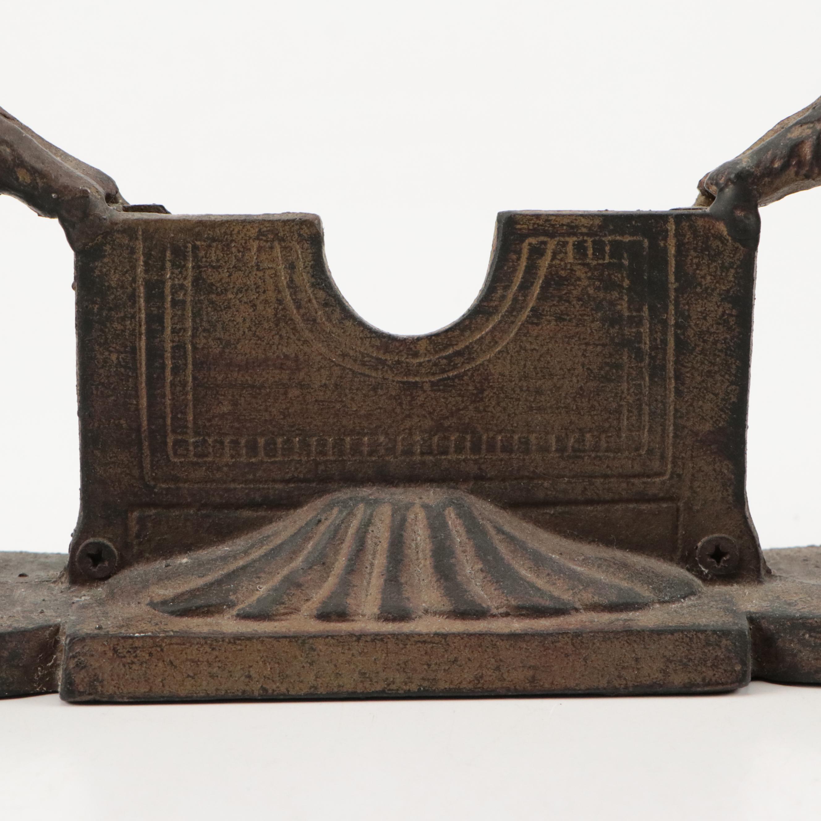 Cast Iron Scottie Dog Business Card Holder