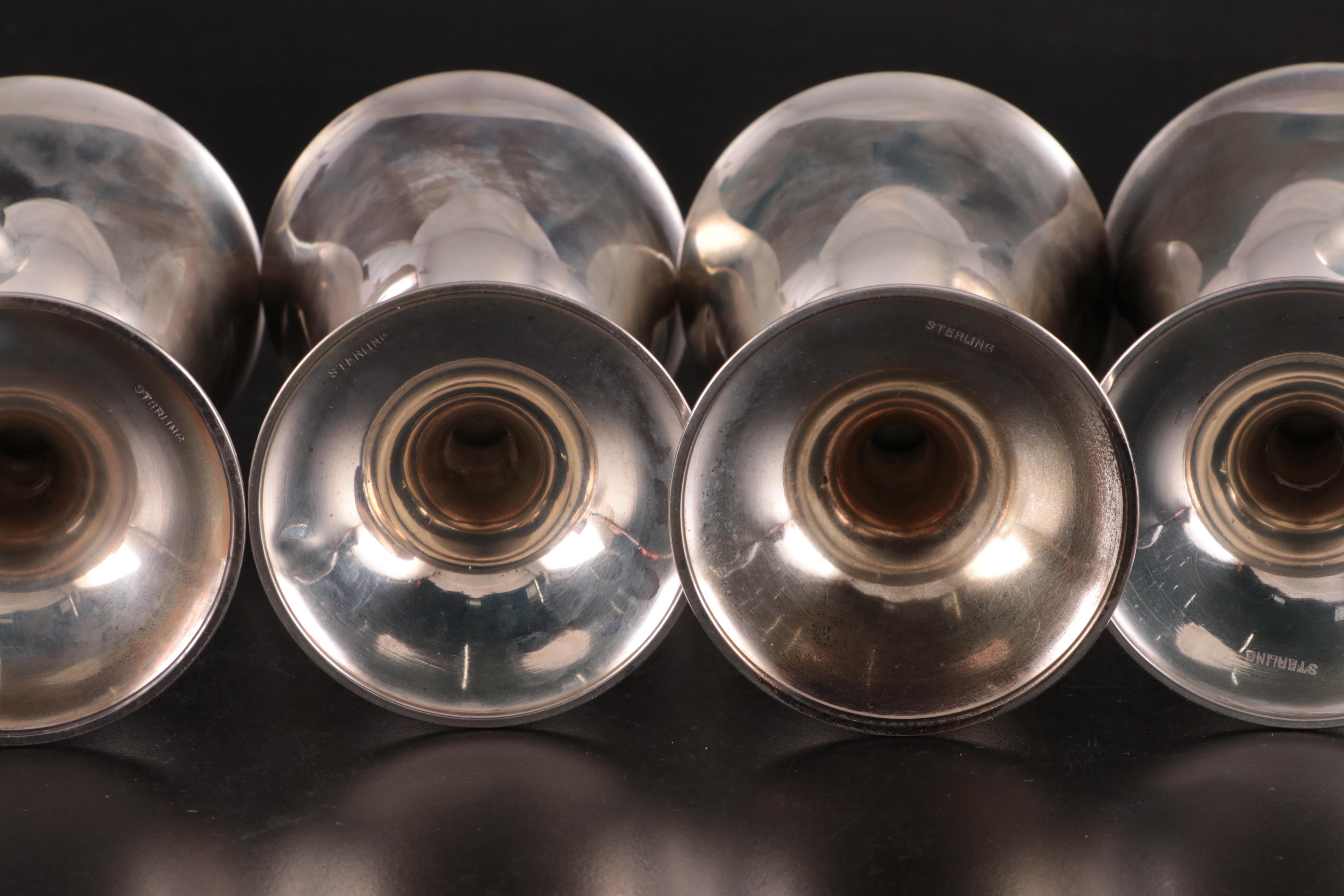 Sterling Silver Hollowware Water Goblets