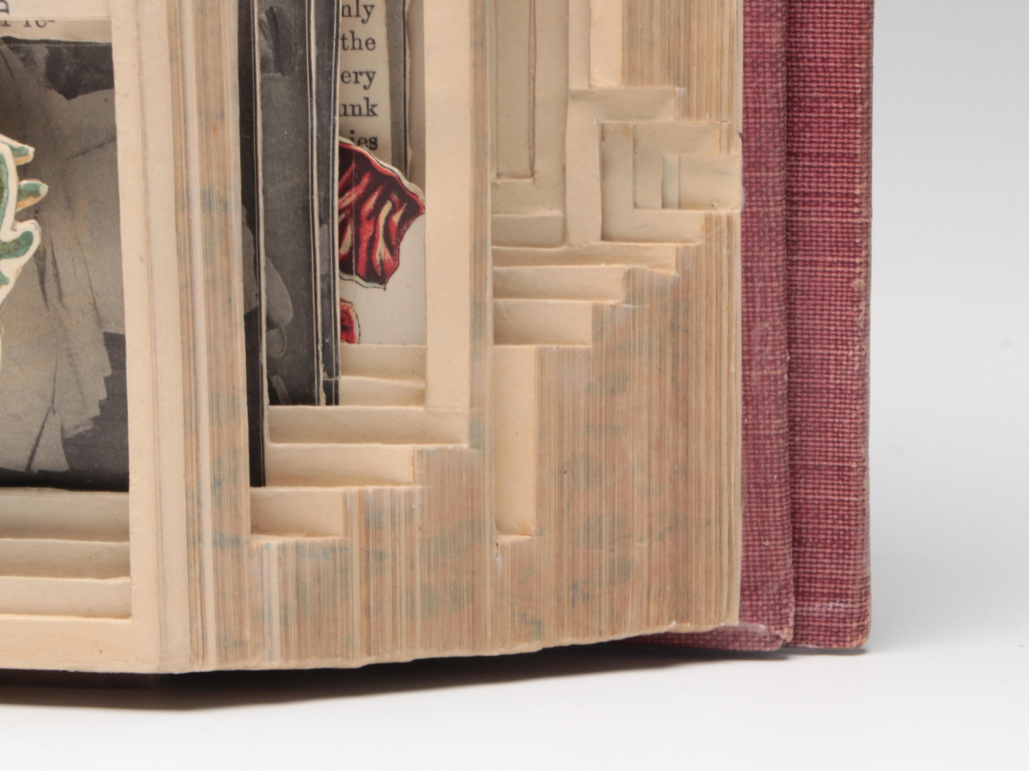 Brian Dettmer Altered Book Sculpture "Household Advertiser," 2011