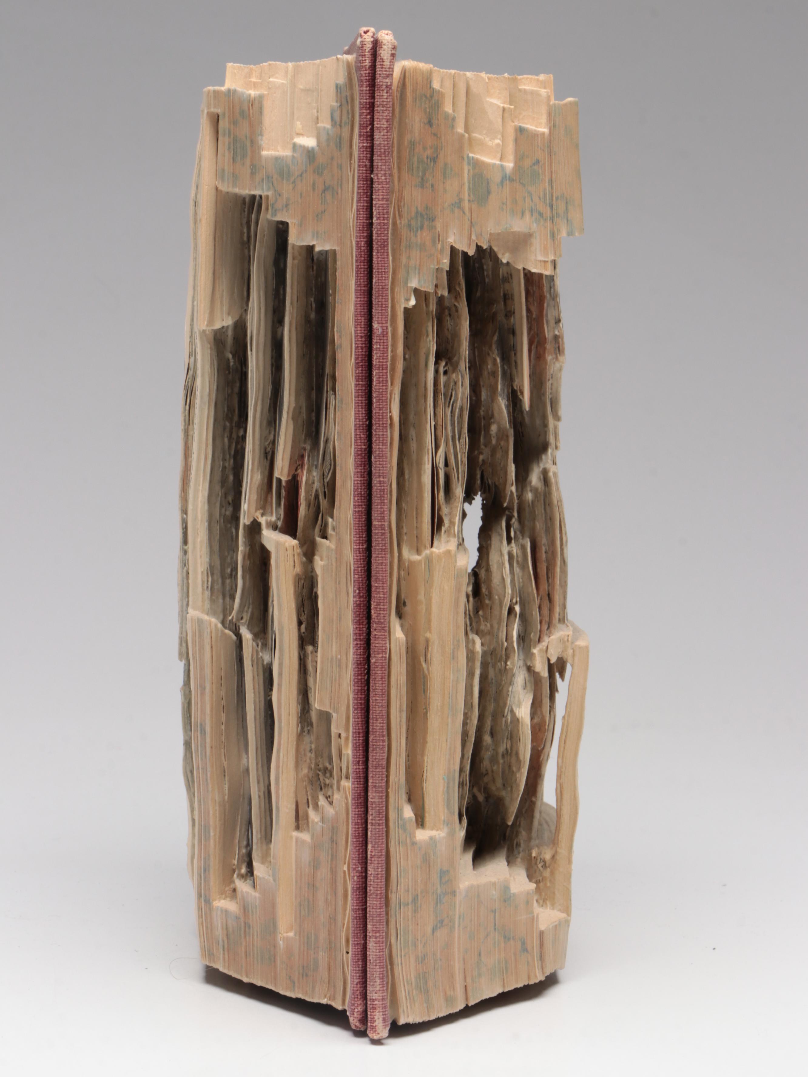 Brian Dettmer Altered Book Sculpture "Household Advertiser," 2011