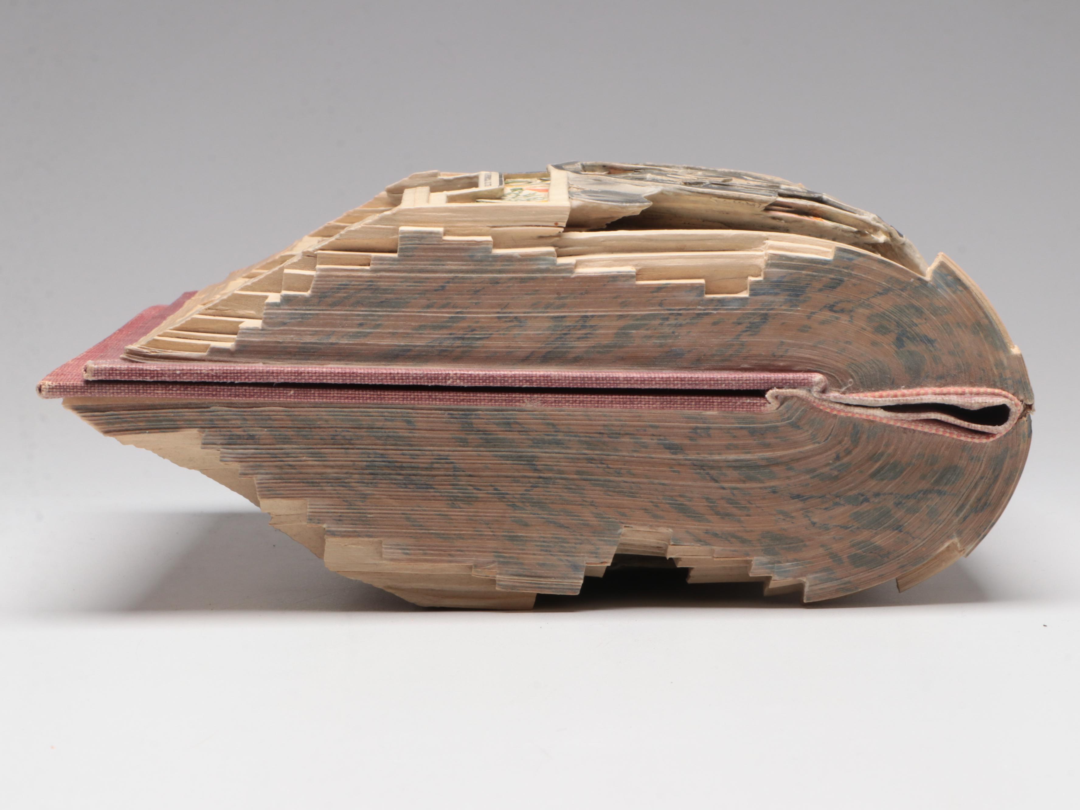 Brian Dettmer Altered Book Sculpture "Household Advertiser," 2011