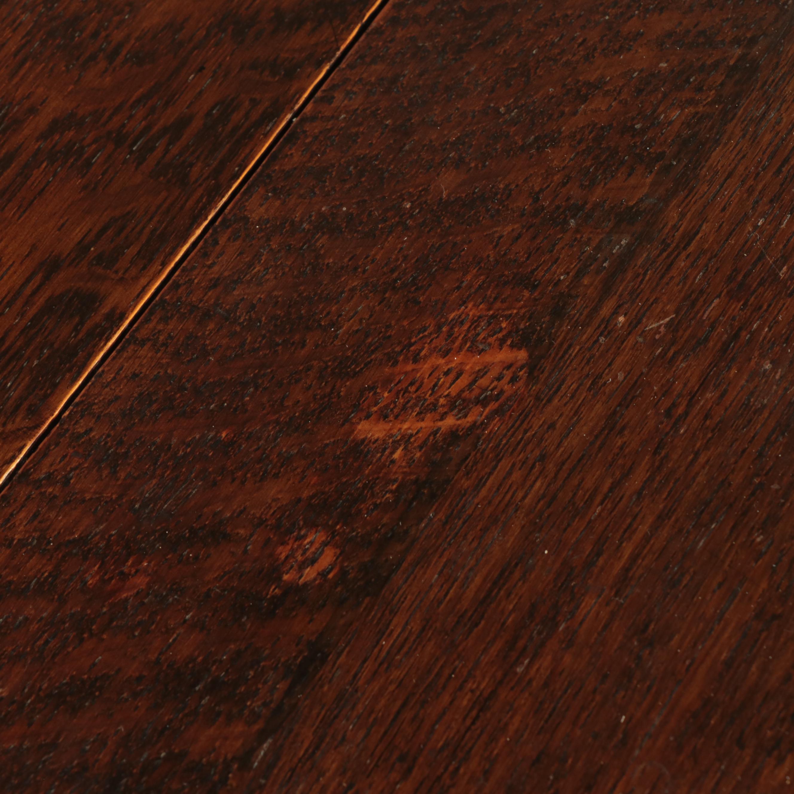 Jacobean Revival Quartersawn Oak and Barley Twist Gateleg Table