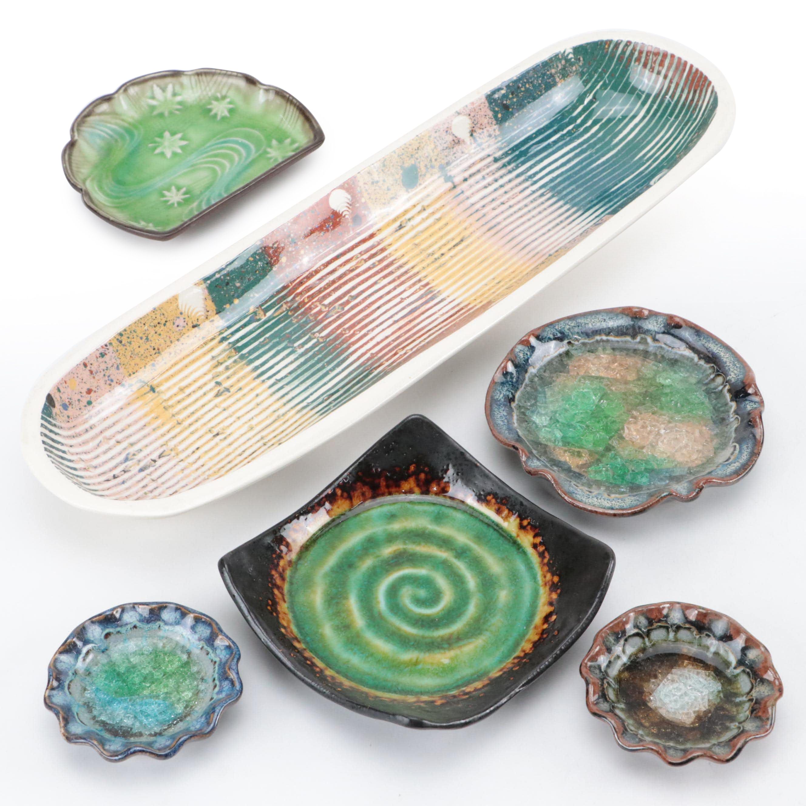 Japanese Kotobuki Earthenware and Other Bowls and Dishes