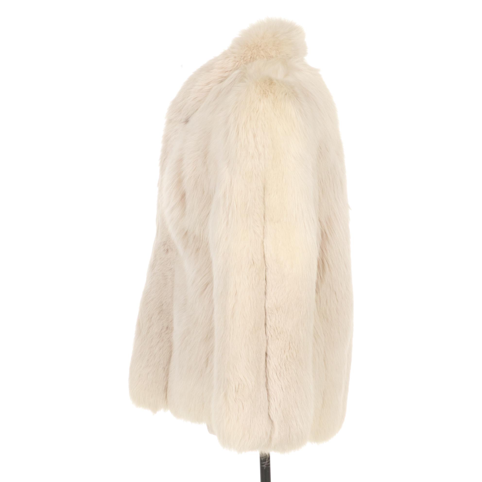 Revillon For Saks Fifth Avenue Wheat Colored Fox Fur Coat
