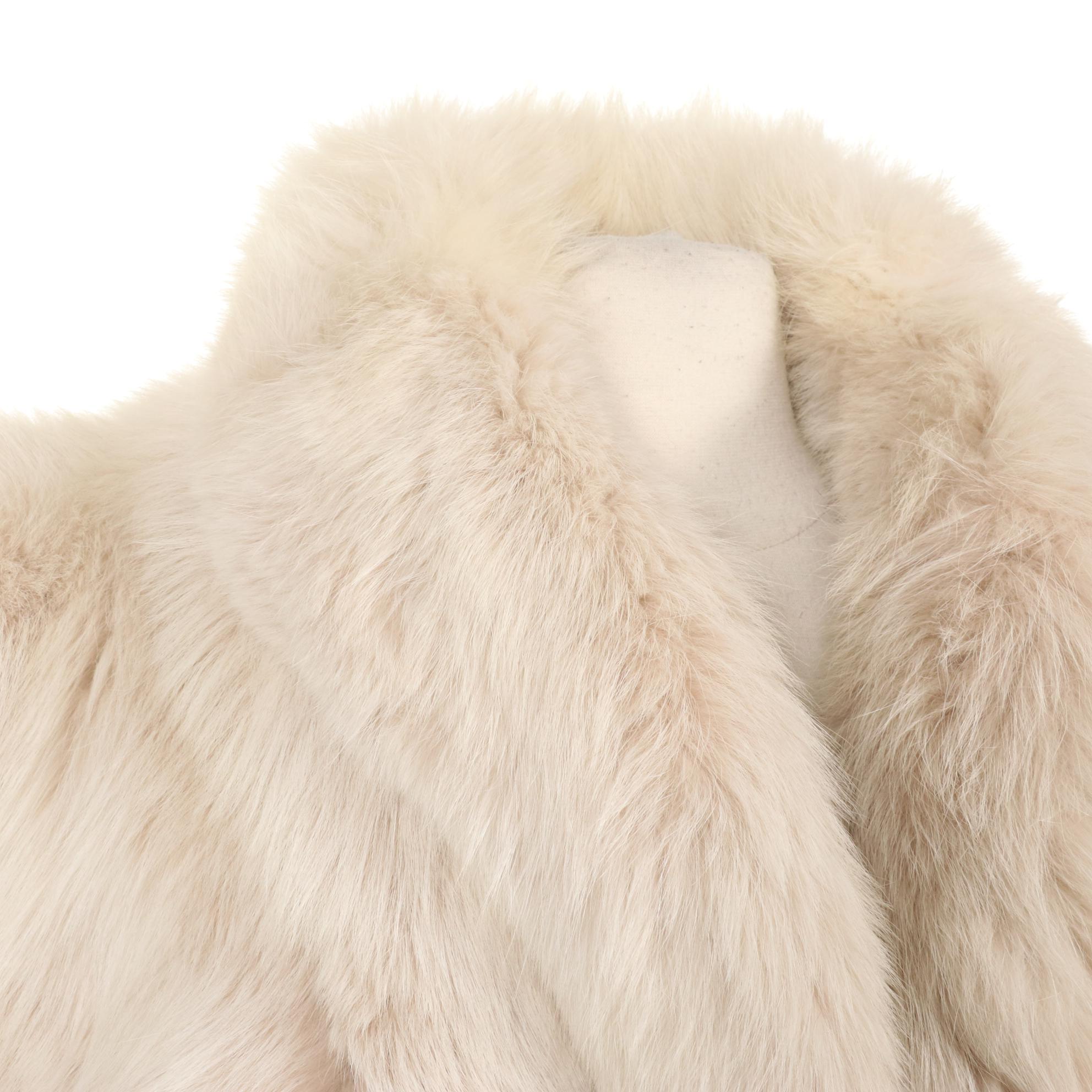 Revillon For Saks Fifth Avenue Wheat Colored Fox Fur Coat