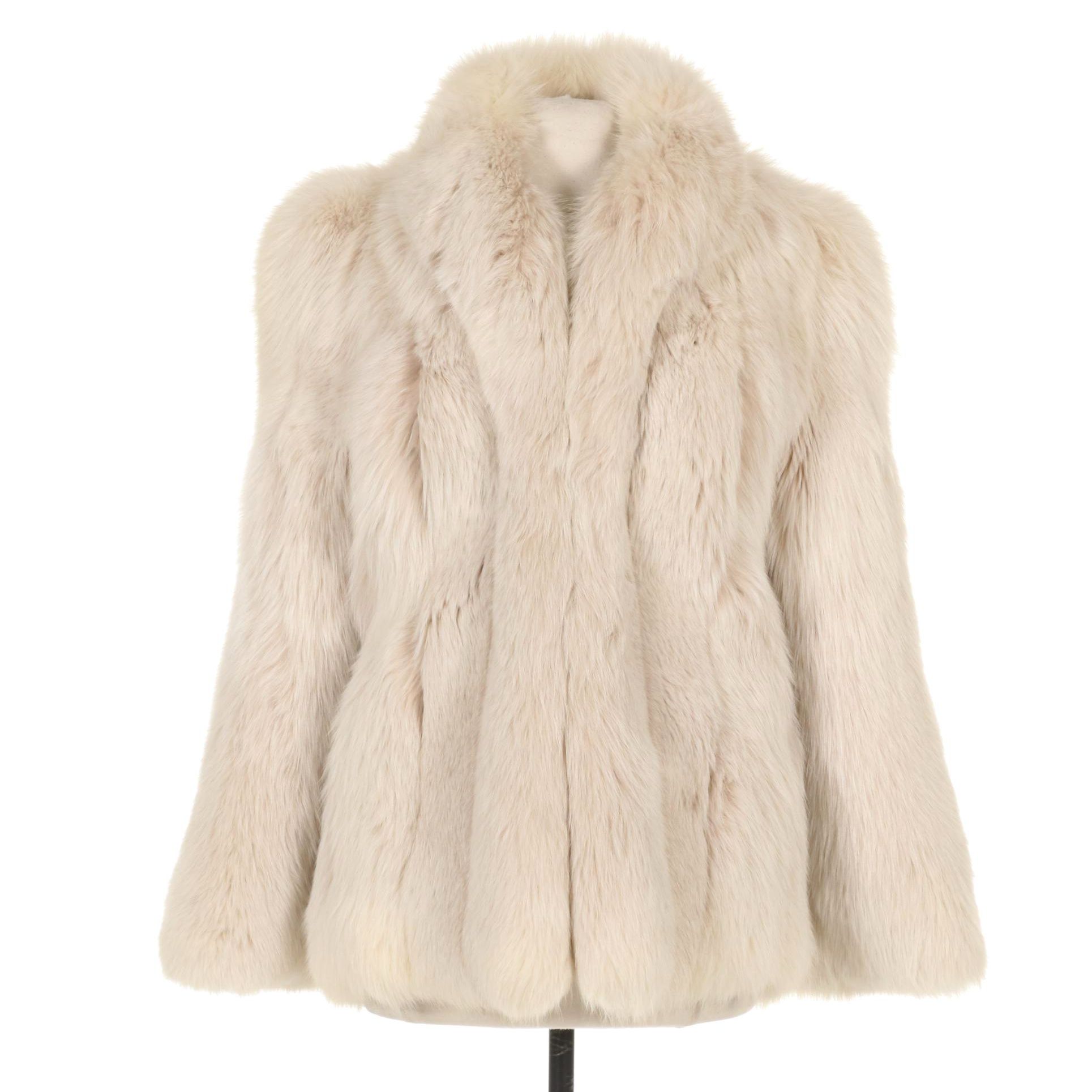 Revillon For Saks Fifth Avenue Wheat Colored Fox Fur Coat