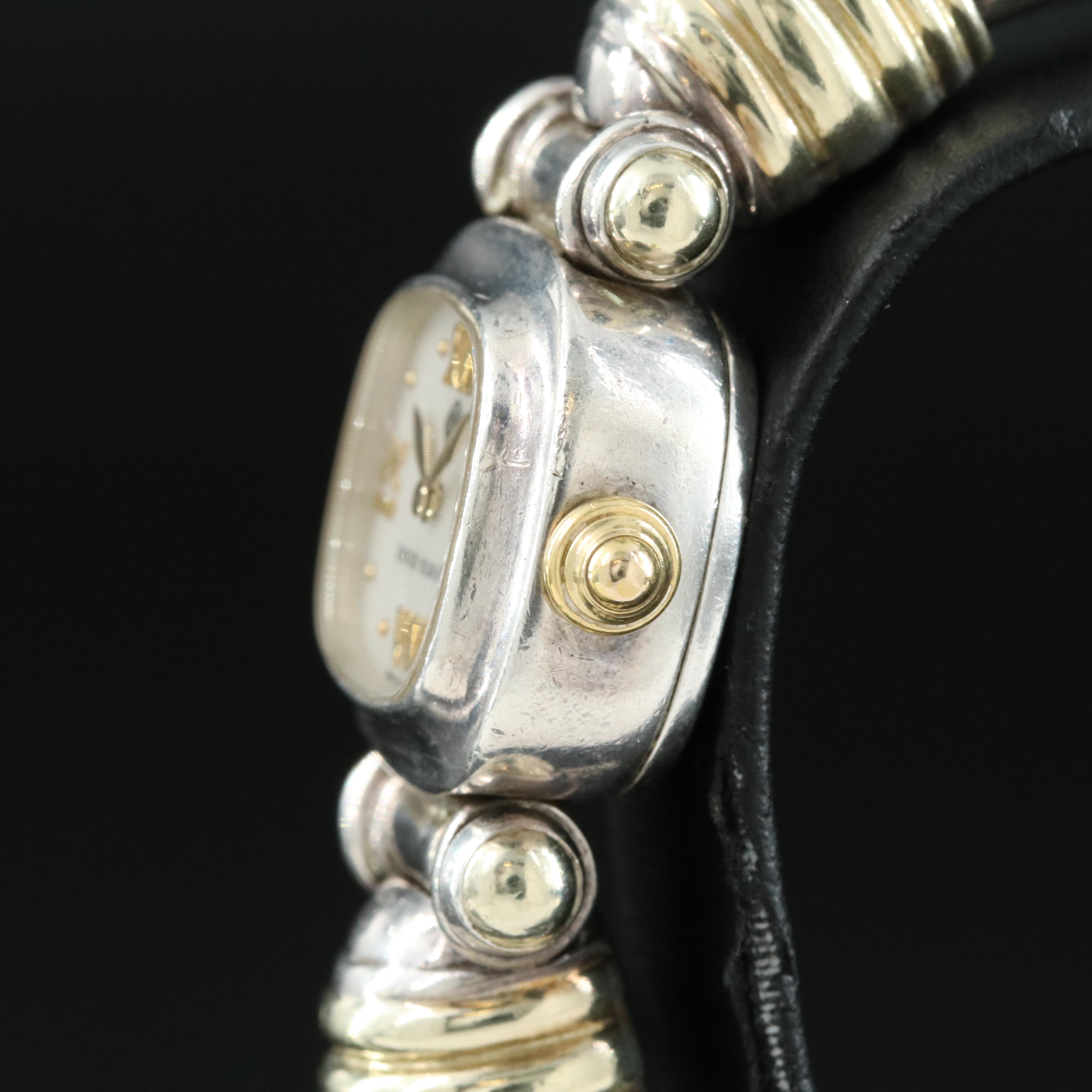 David Yurman Sterling Silver, Mother-of-Pearl Dial Quartz Watch