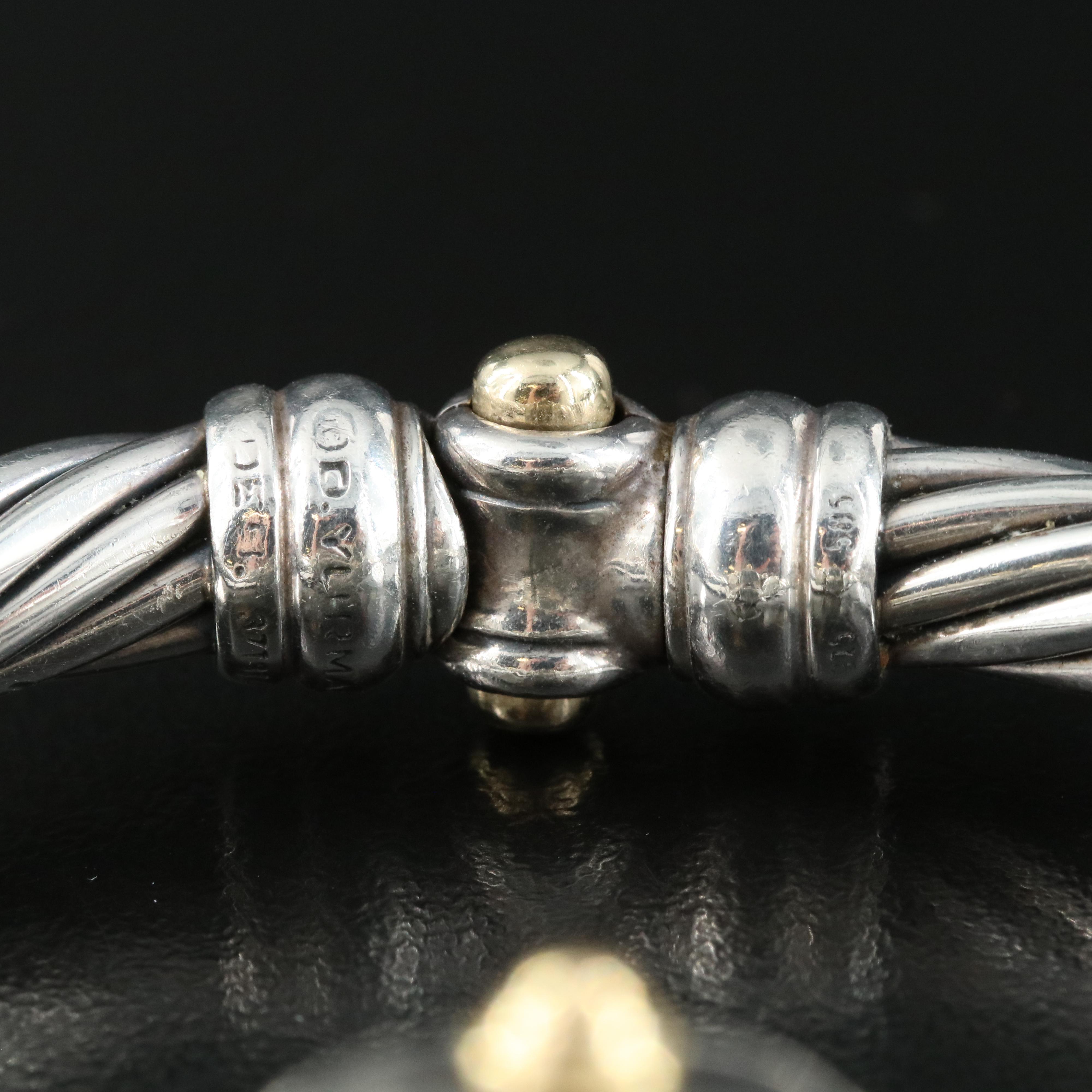 David Yurman Sterling Silver, Mother-of-Pearl Dial Quartz Watch