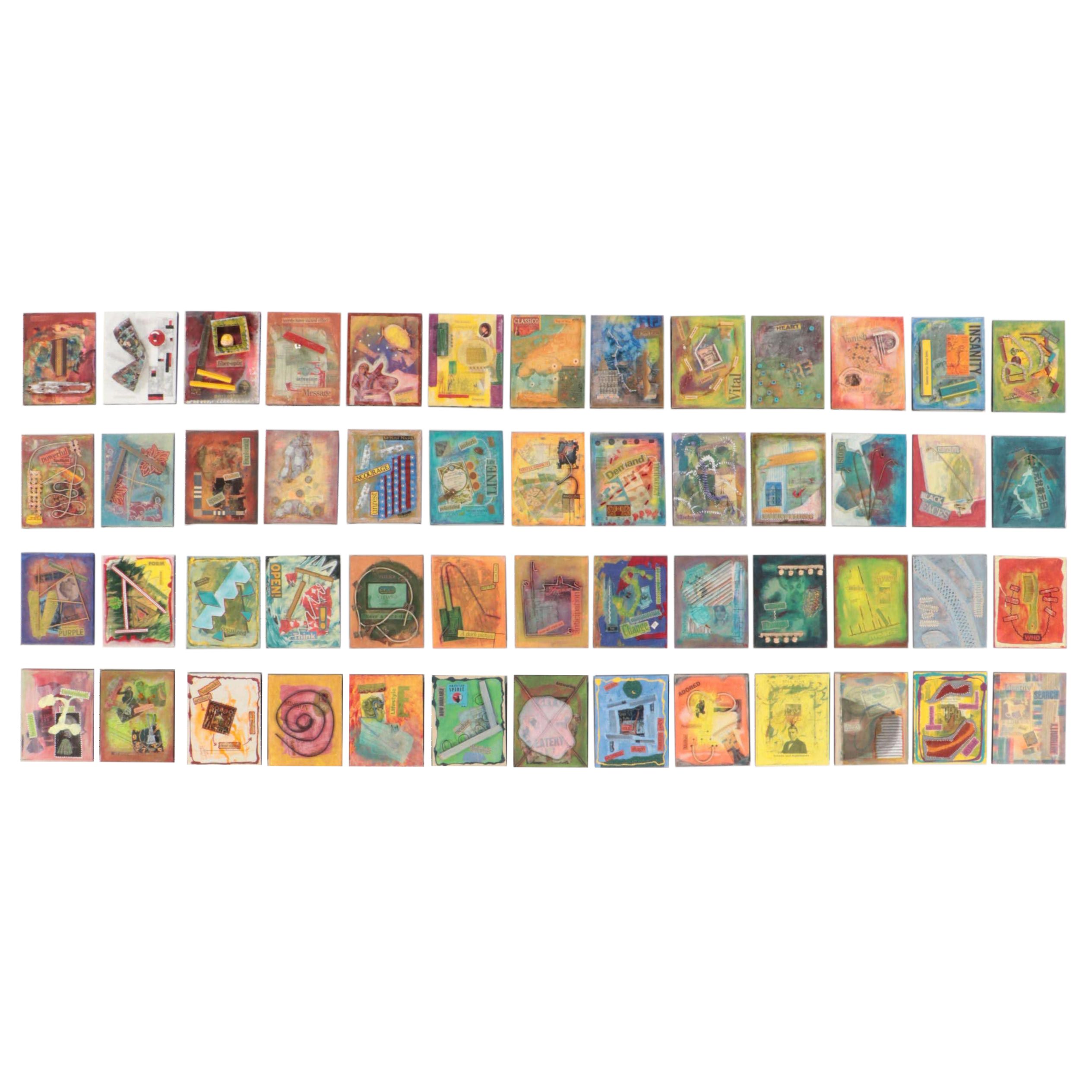 Burnell Yow! Found Object Collages "Fifty-Two Collages in 52 Weeks," 2004-2005