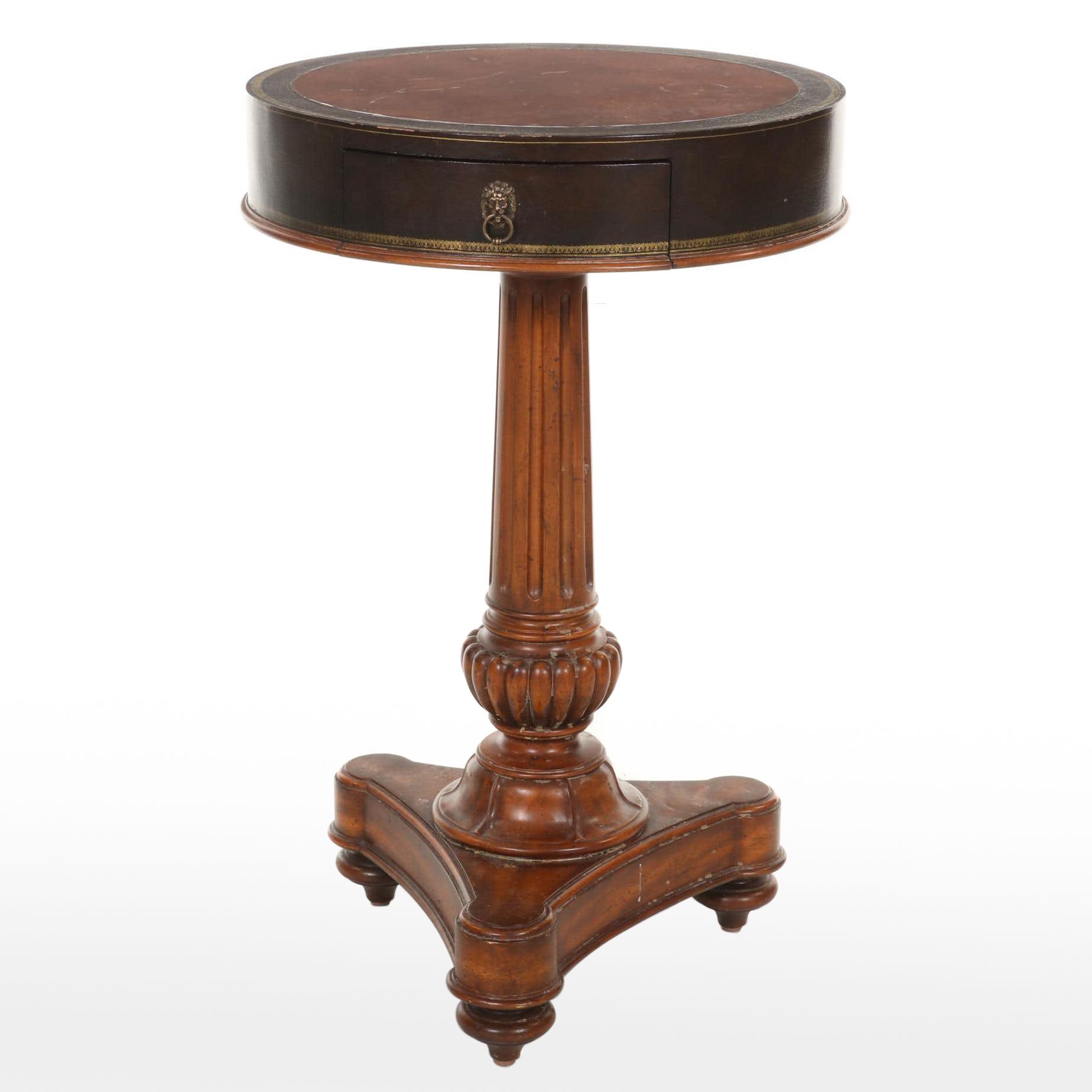 Thomasville Ernest Hemingway Collection "Villalta" Regency Style Drum Table