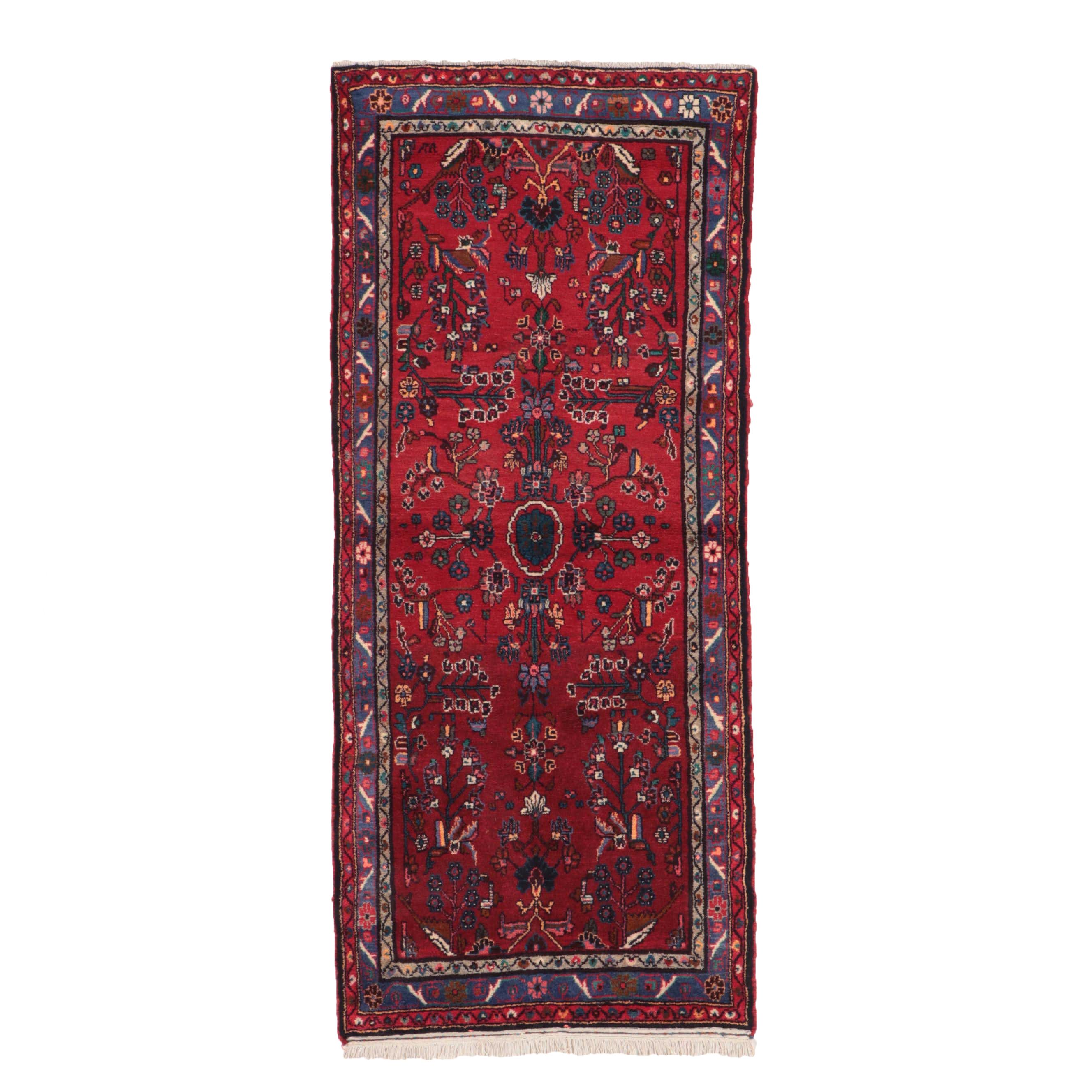 3'6 x 8'3 Hand-Knotted Persian Malayer Long Rug