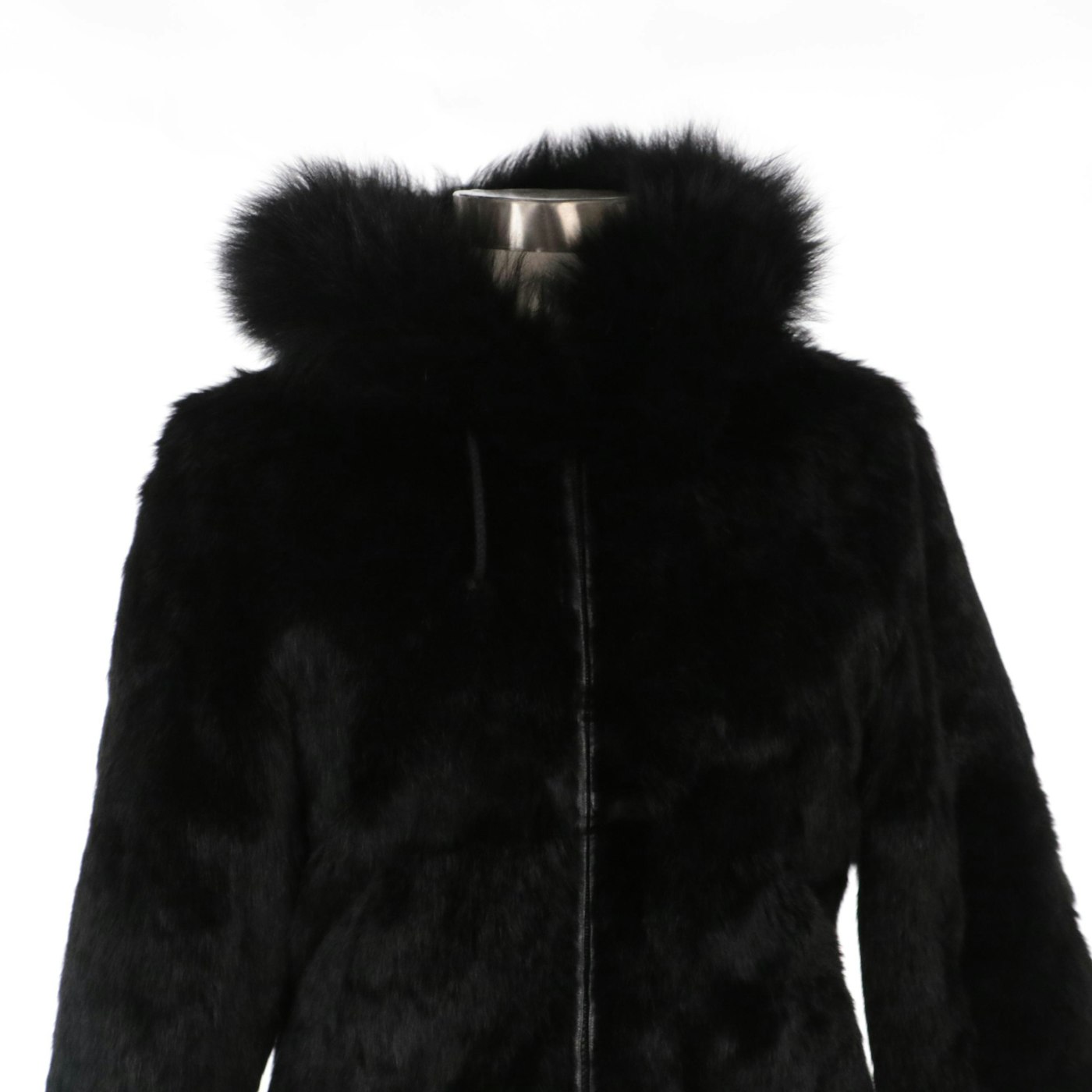 Rabbit Fur Hoodie with Fox Fur Trim from Vincents | EBTH