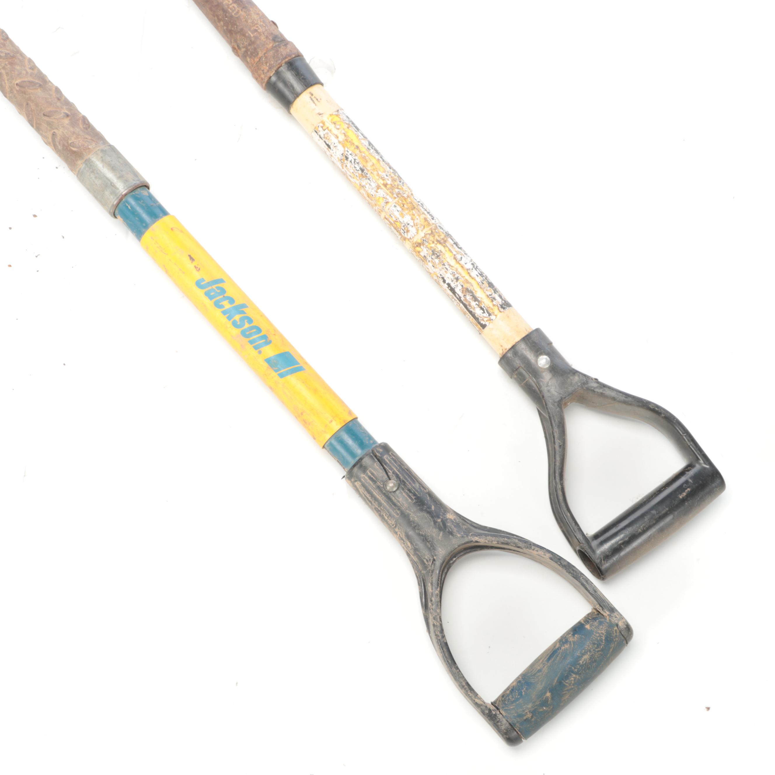 Stihl Pole Top Chainsaw Pruner with Post Hole Diggers and Garden Shovels