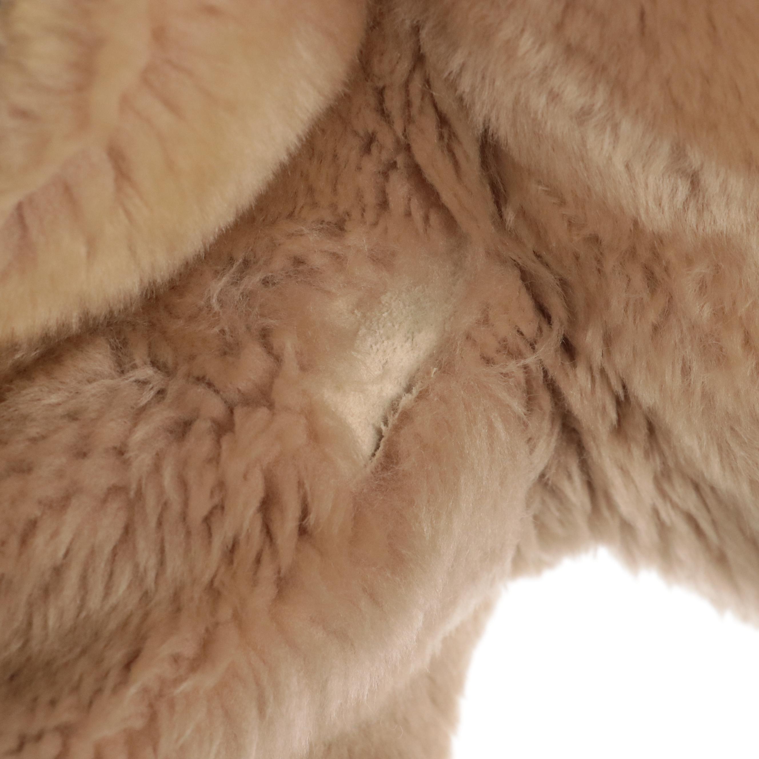 Lesley Creation Dyed Sheared Beaver Fur Coat for Shillito's Fur Salon