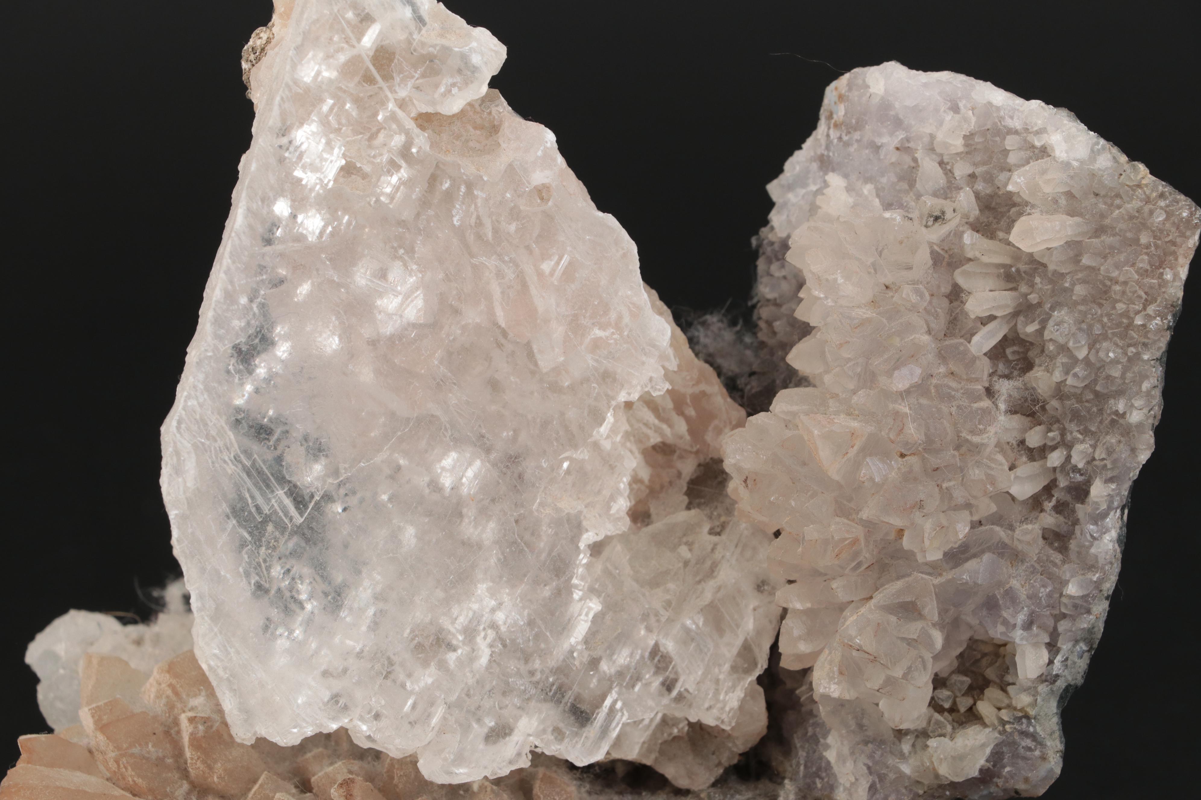 Selenite Tower, Slabs, Dog Tooth Spar and Quartz Specimens