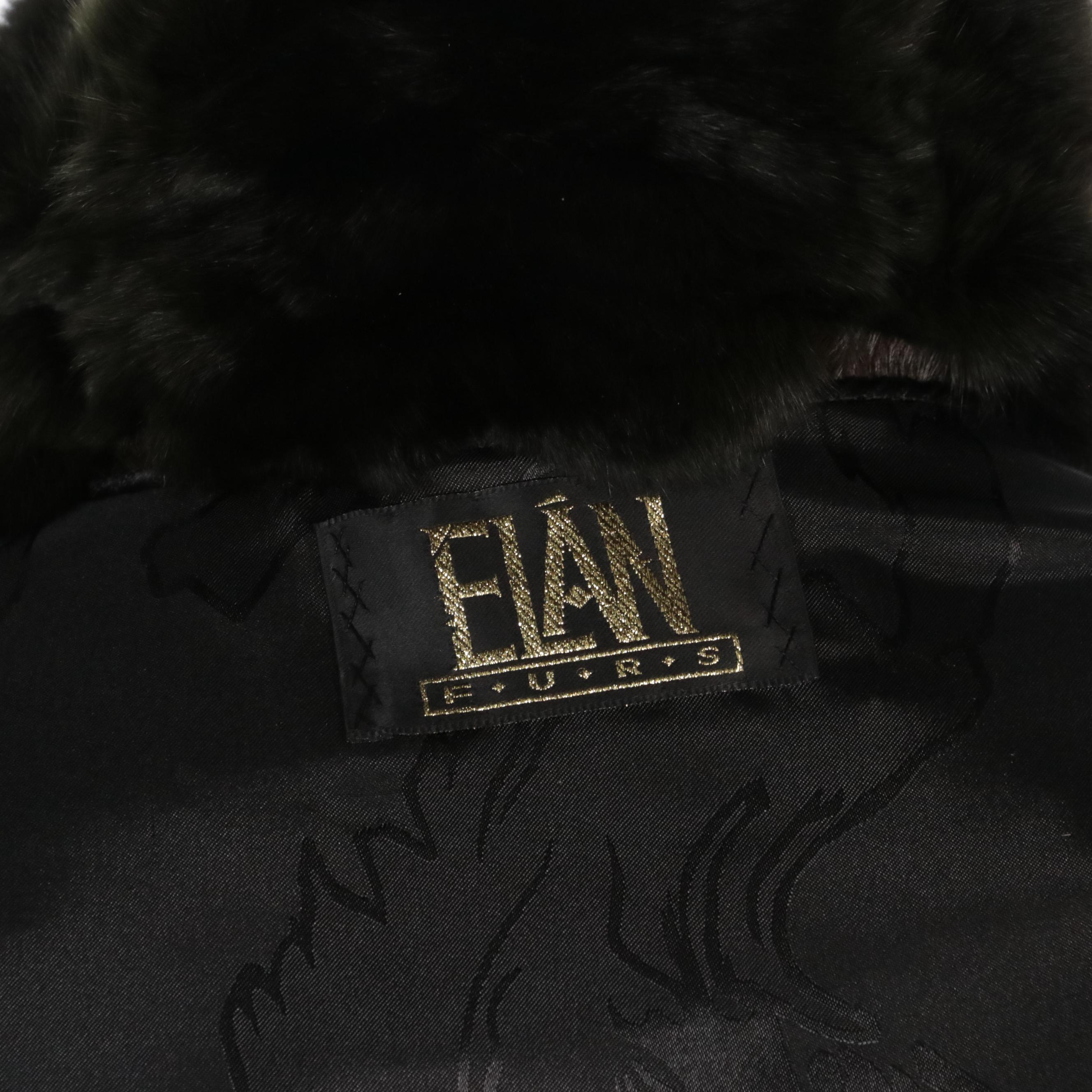 Rabbit Fur Zip Jacket by Élan Furs