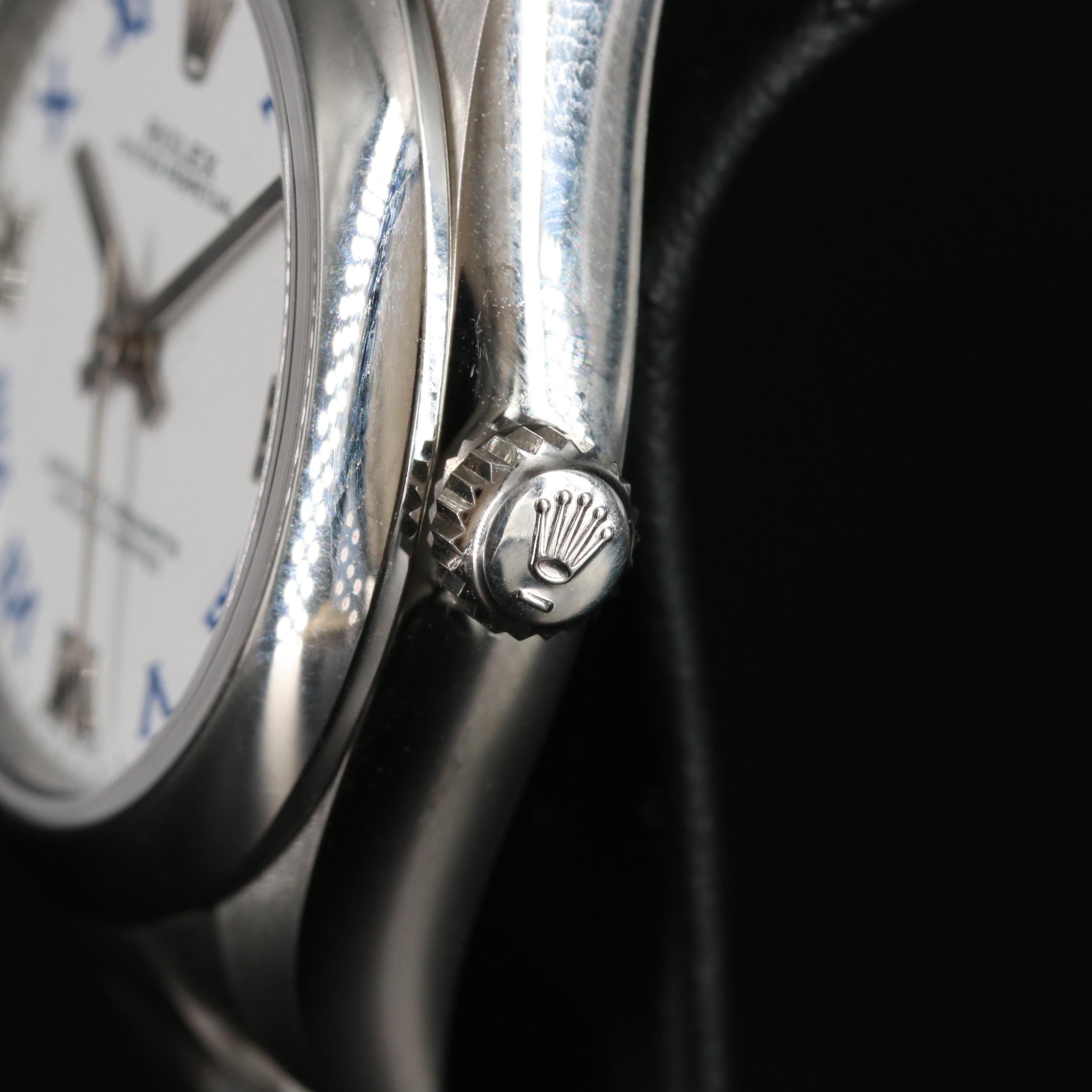 Rolex Lady Oyster Perpetual White Roman Dial Watch