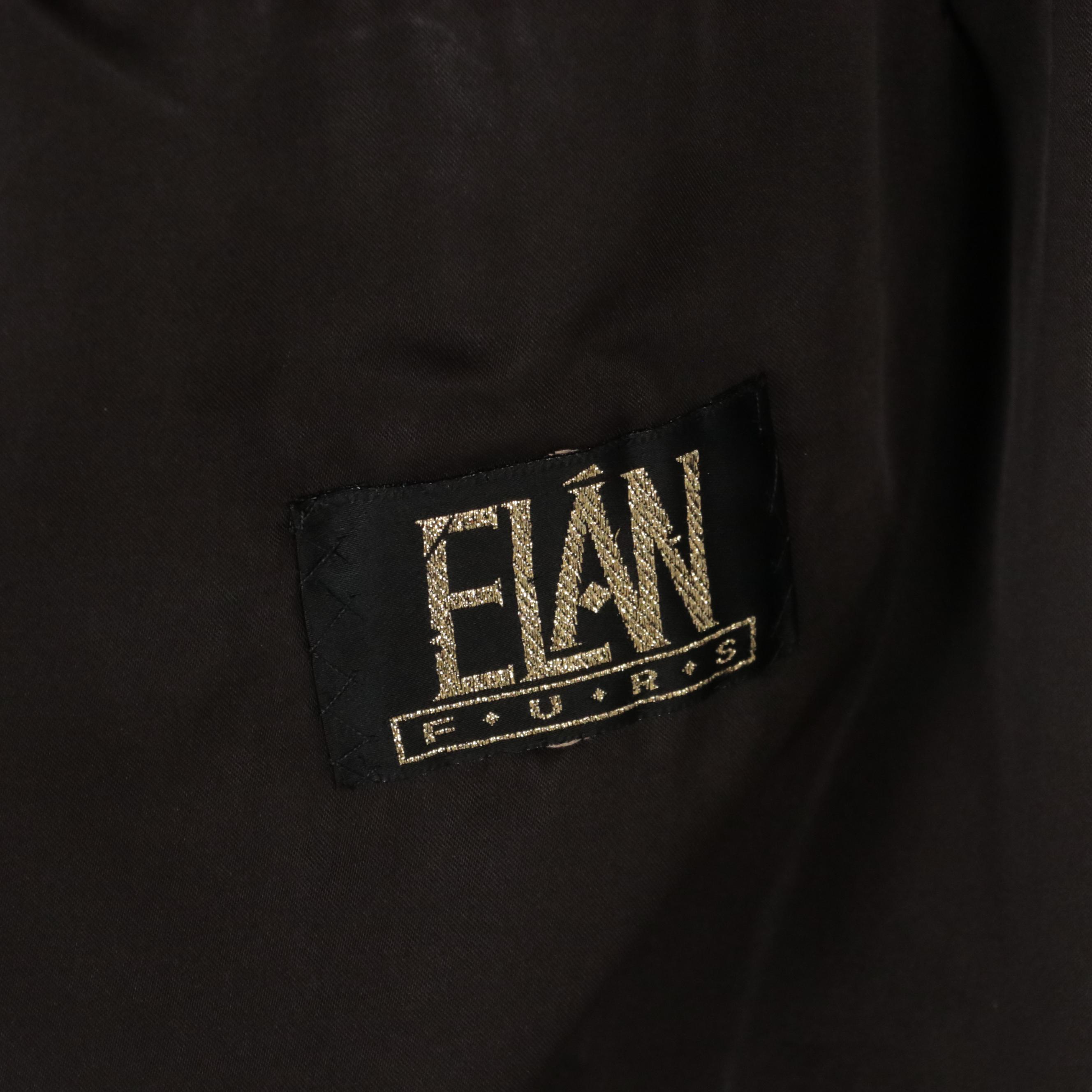 Elán Furs Brown Mink Fur Front-Zip Jacket