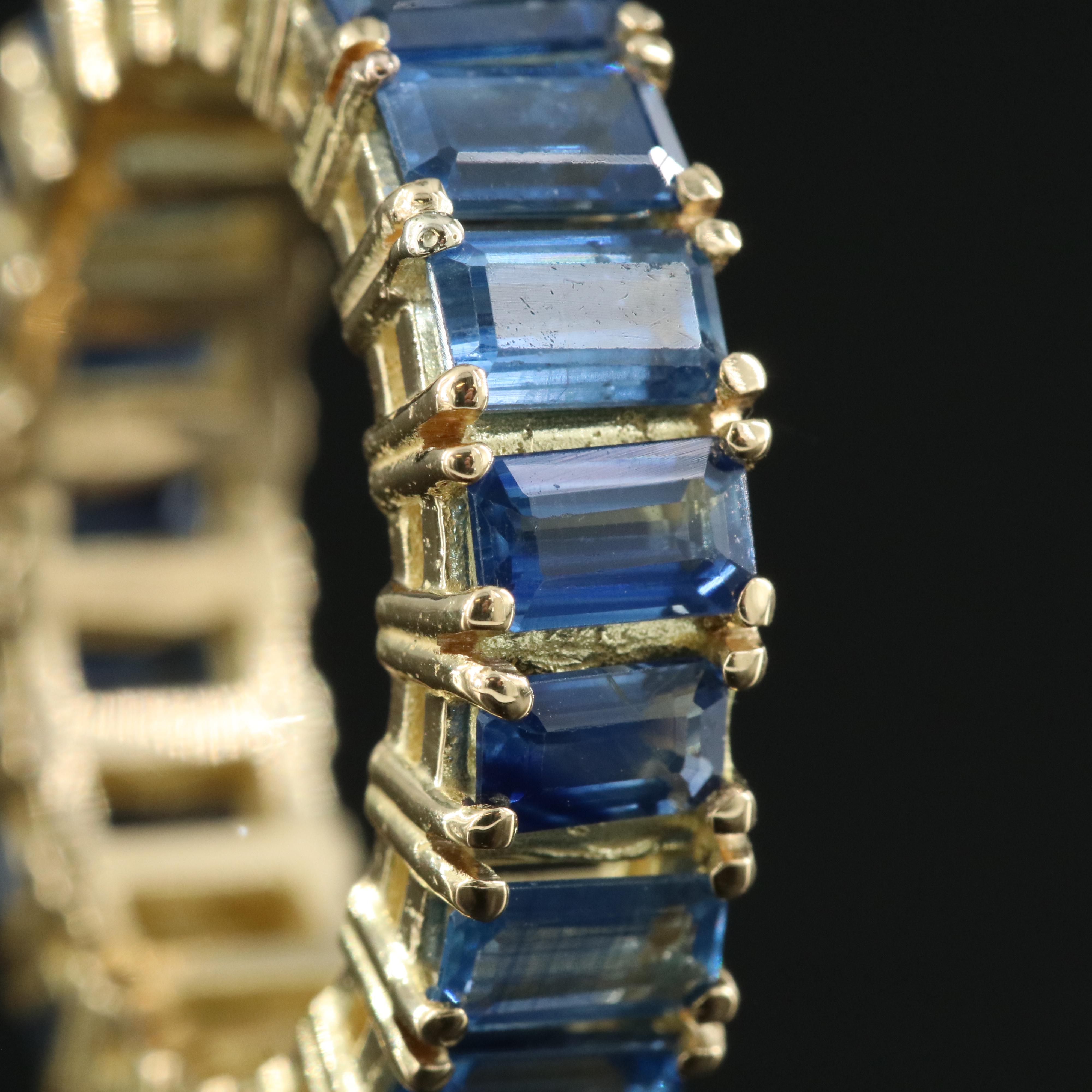 18K Sapphire Eternity Band