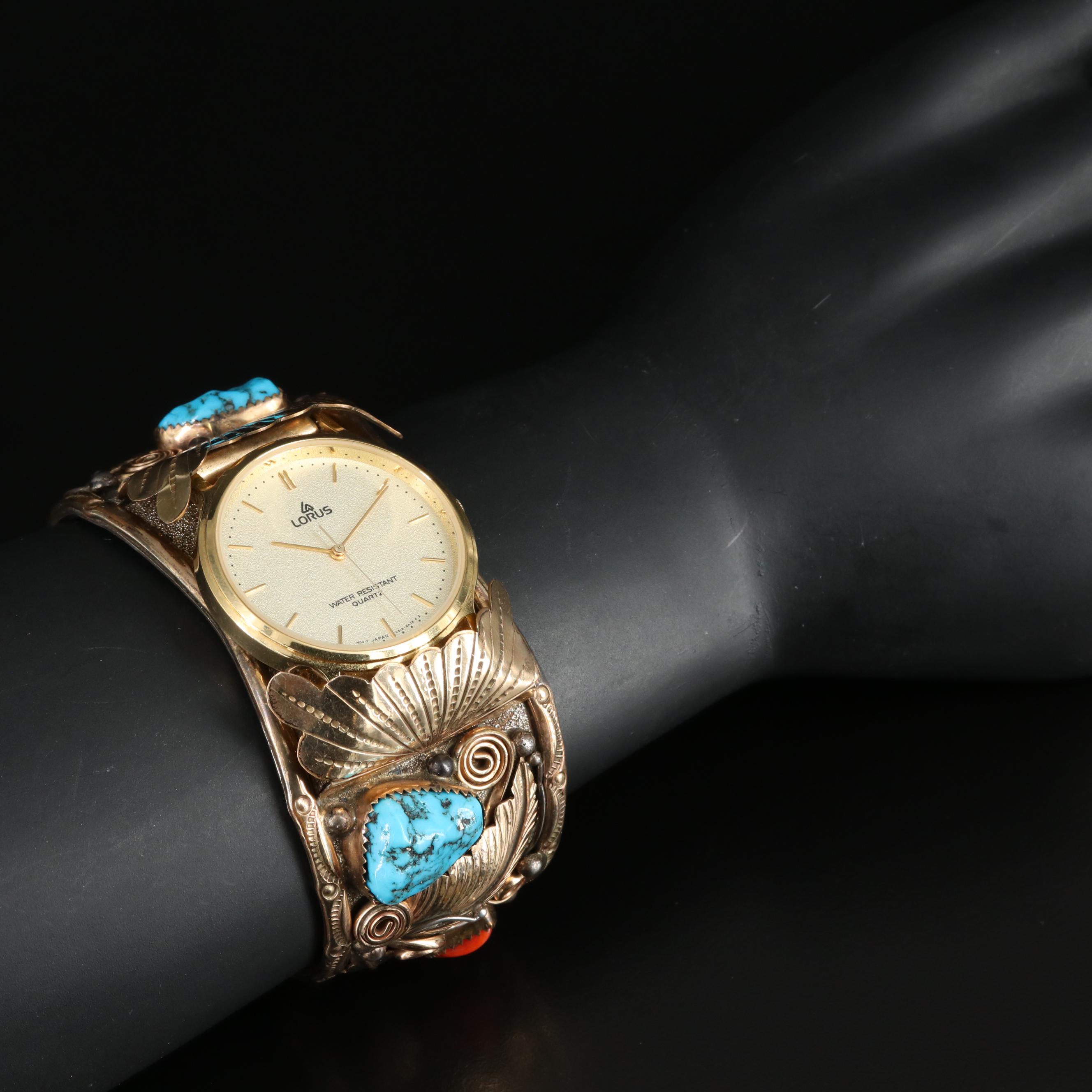Lorus Watch on Gold-Filled and Sterling Silver Bracelet