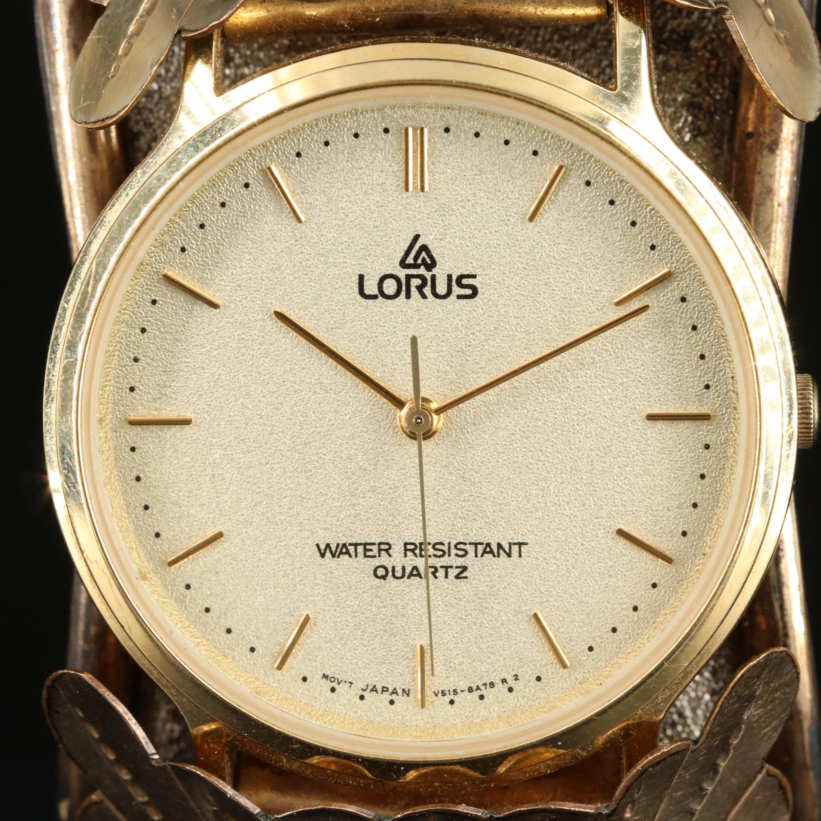 Lorus Watch on Gold-Filled and Sterling Silver Bracelet