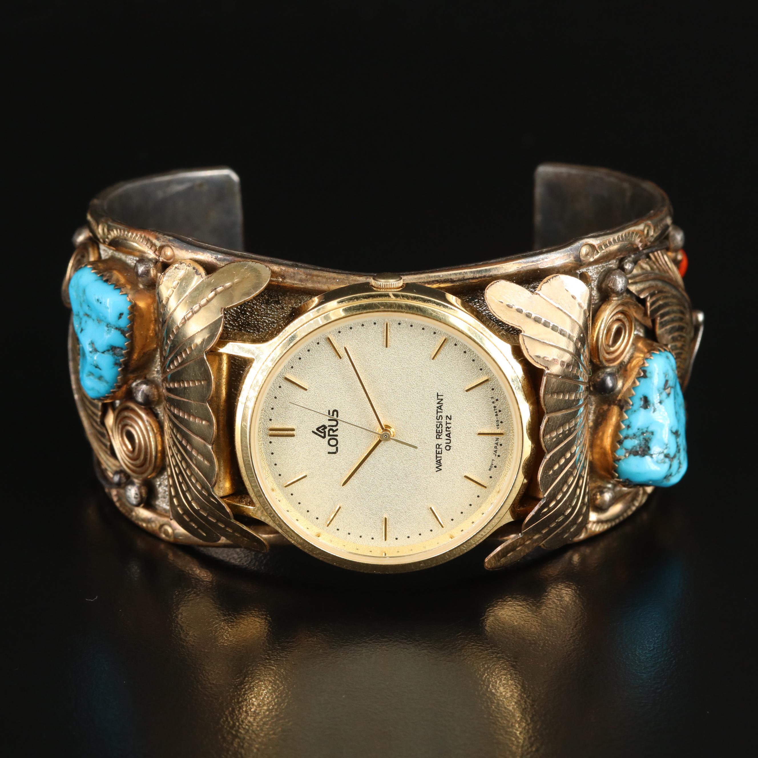 Lorus Watch on Gold-Filled and Sterling Silver Bracelet