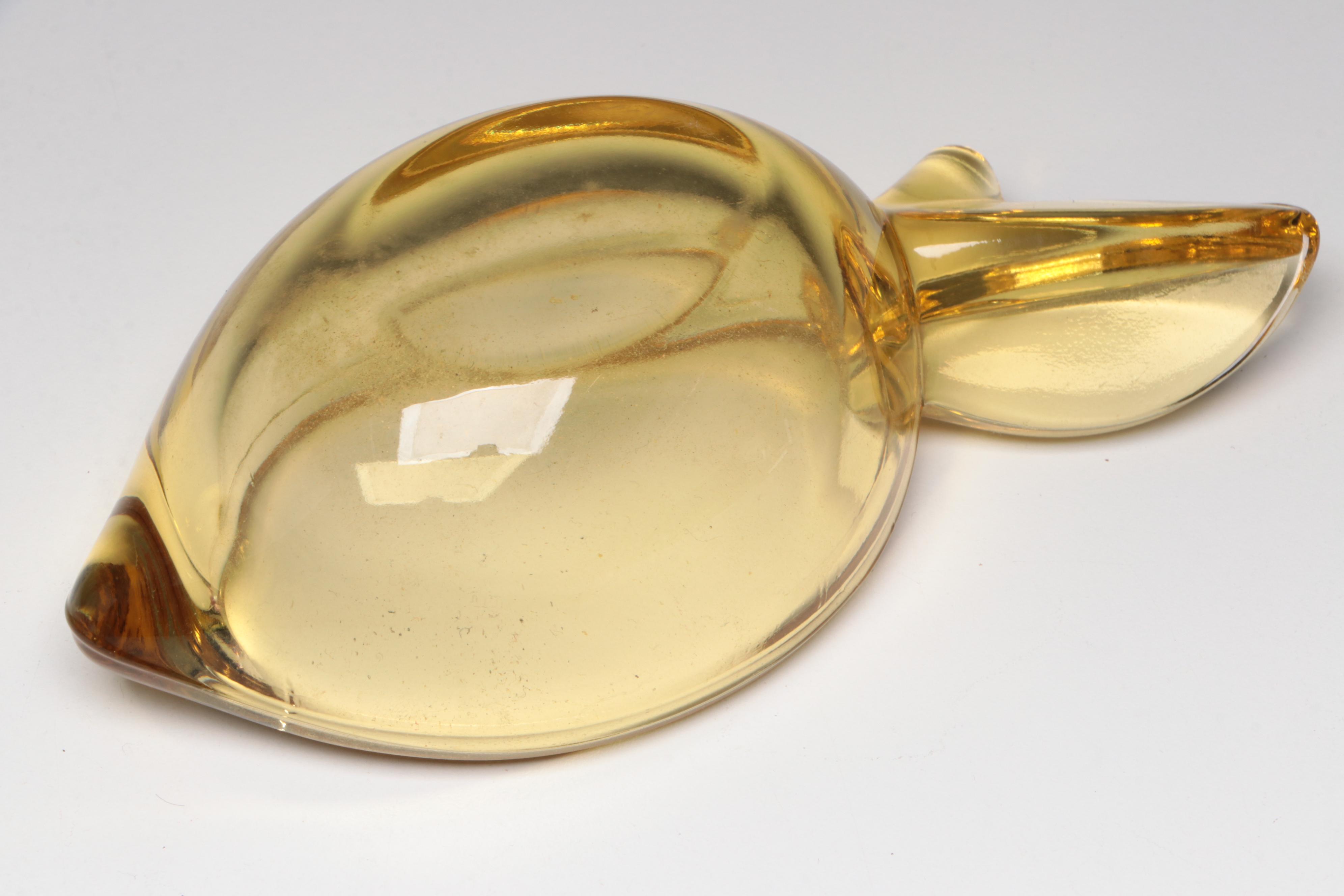 Purple Glass Vases with Glass Calligraphy Pens and Lemon Shaped Bowl