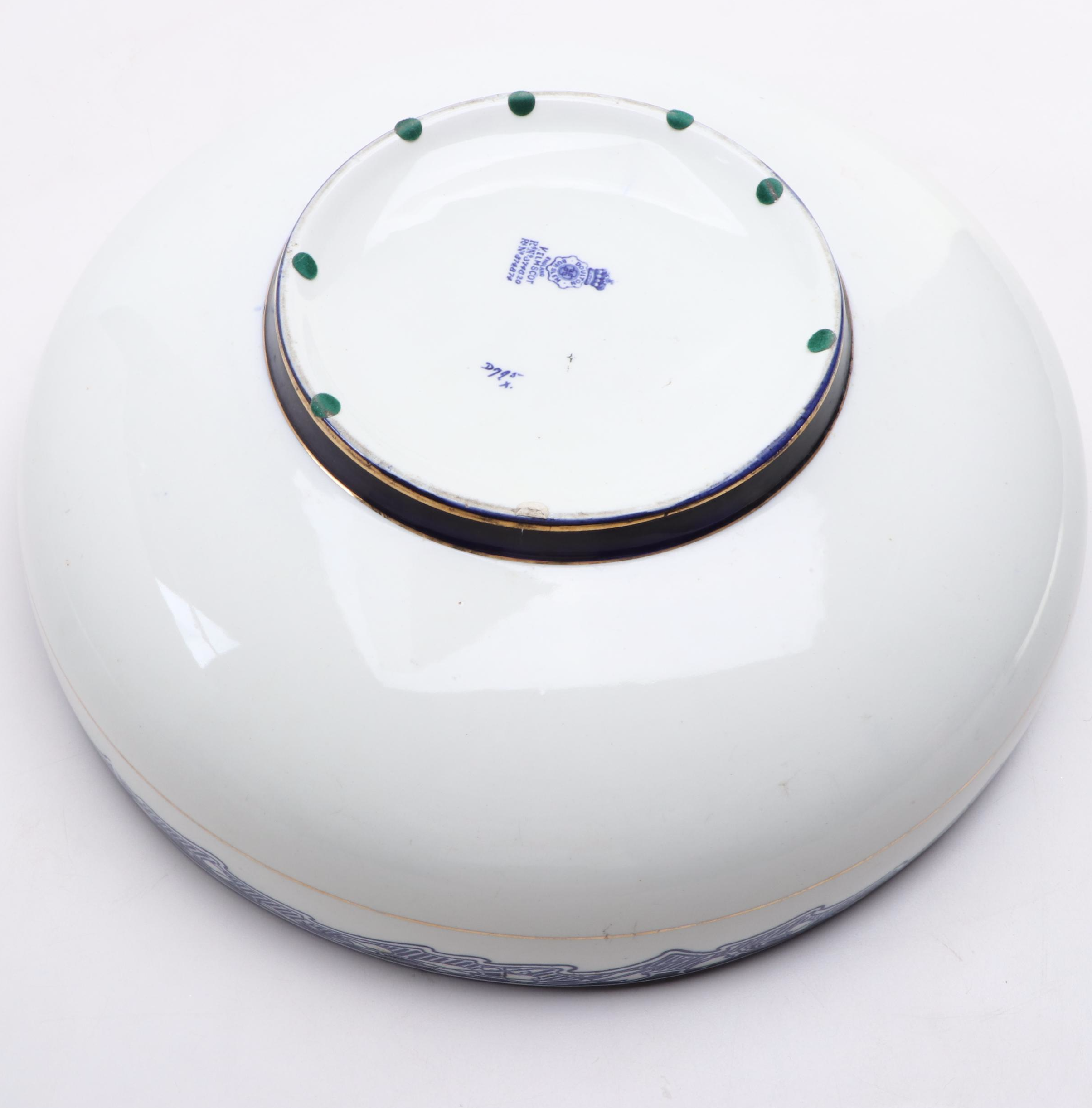 Doulton Burslem Blue and White Bowl, Late 19th Century