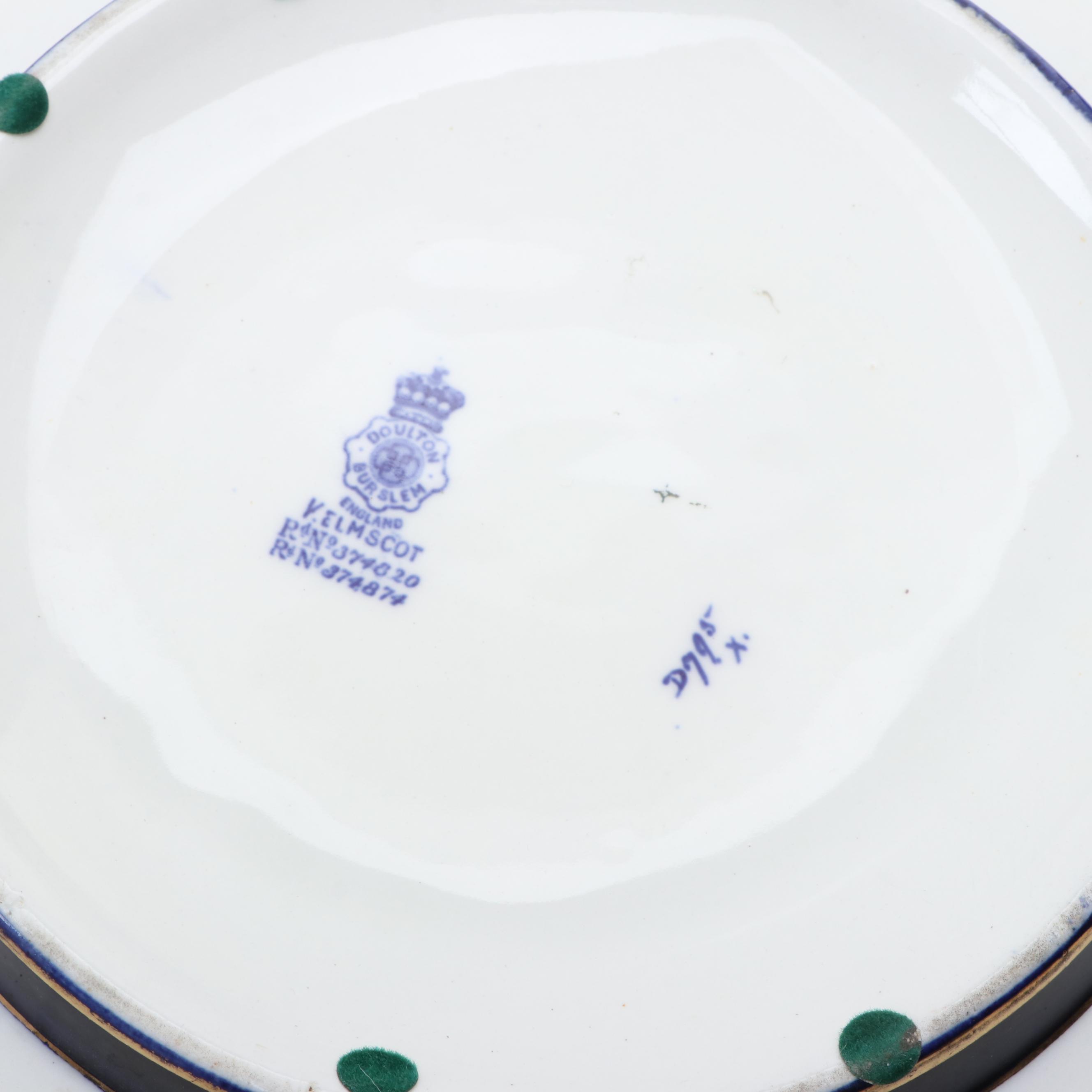 Doulton Burslem Blue and White Bowl, Late 19th Century