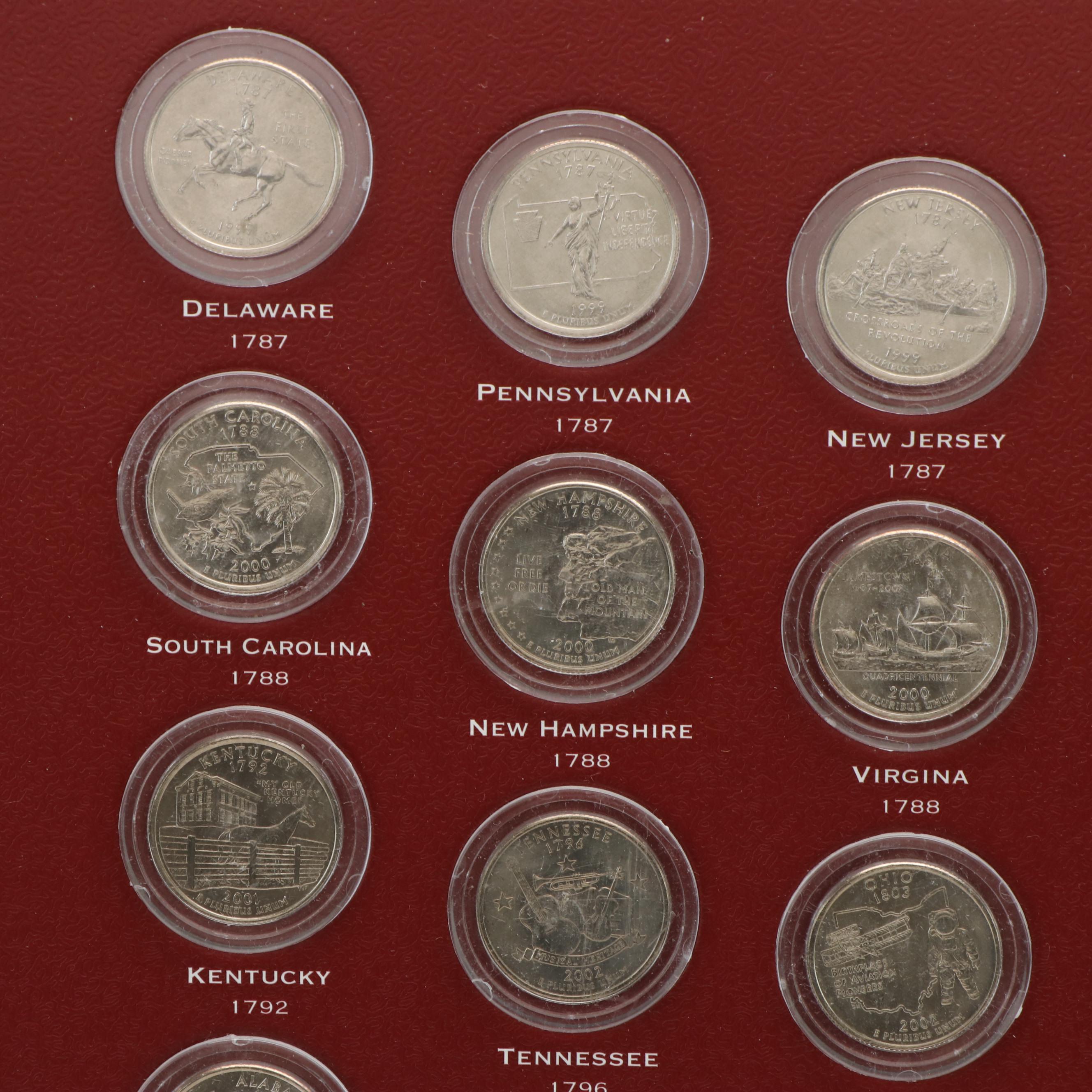 Complete Framed State Quarter Collection 1999-2009 Plus Territories
