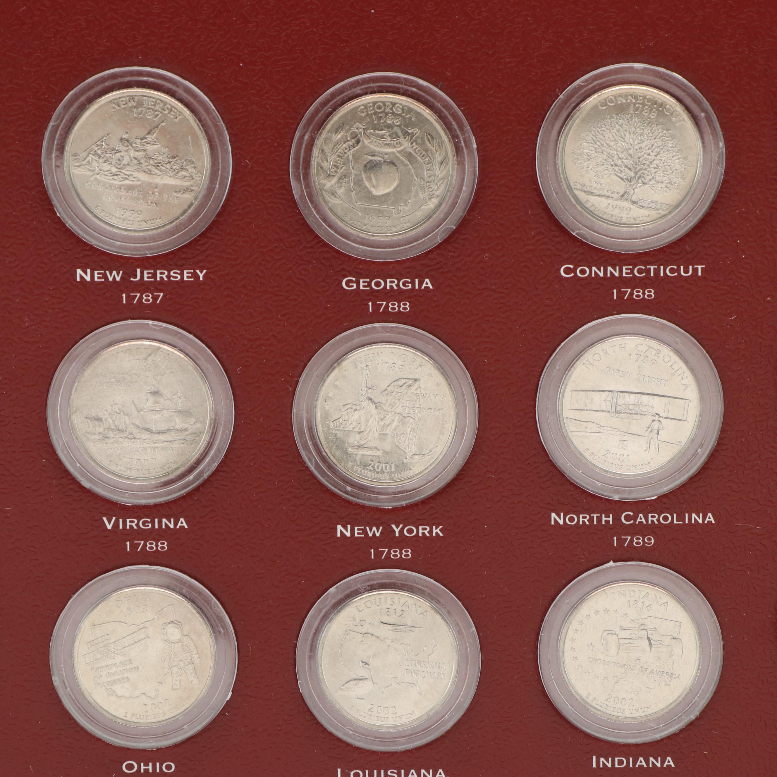 Complete Framed State Quarter Collection 1999-2009 Plus Territories