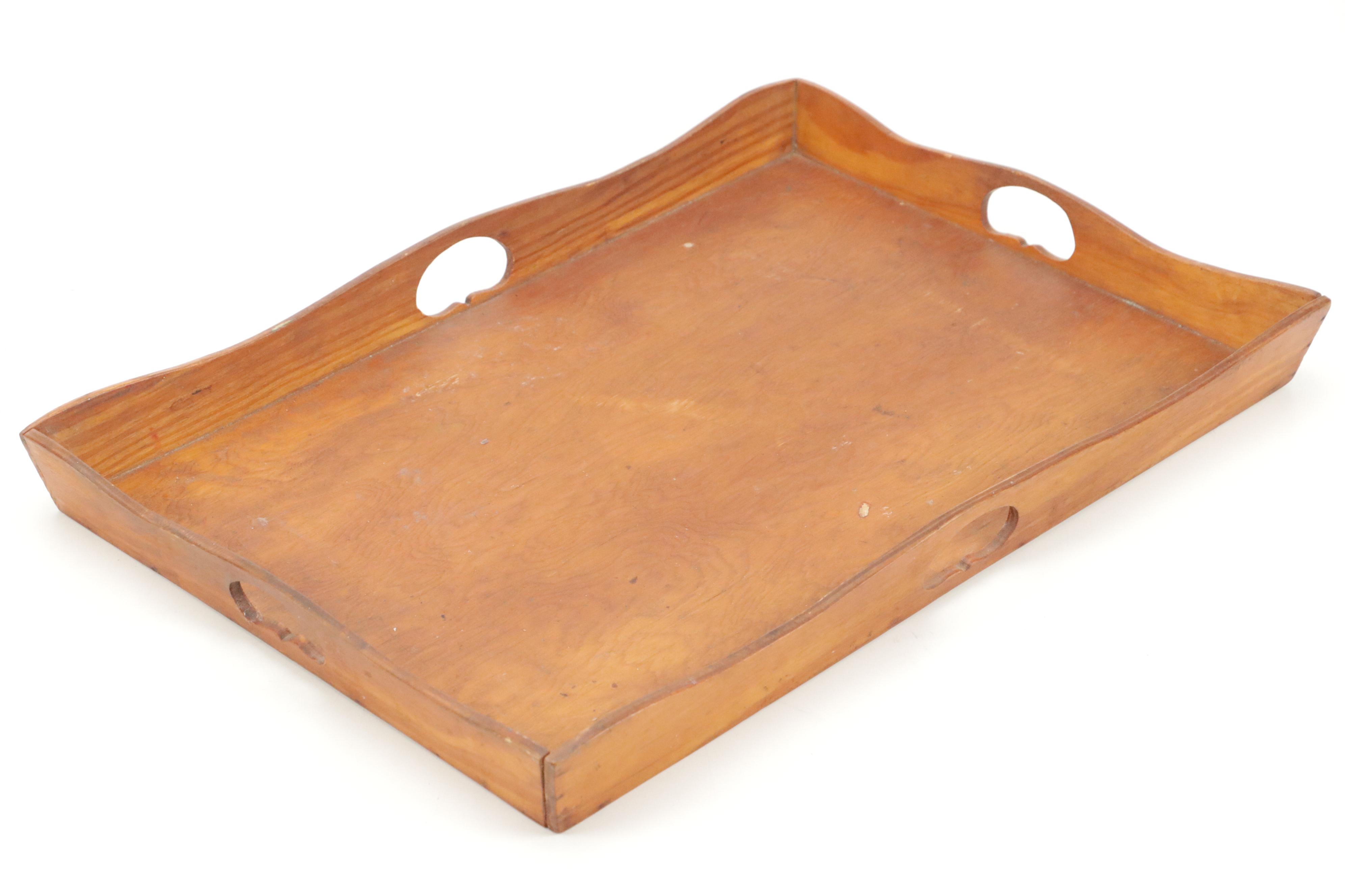 Kettle on Stand with Pine Tray and Other Decor, 20th Century