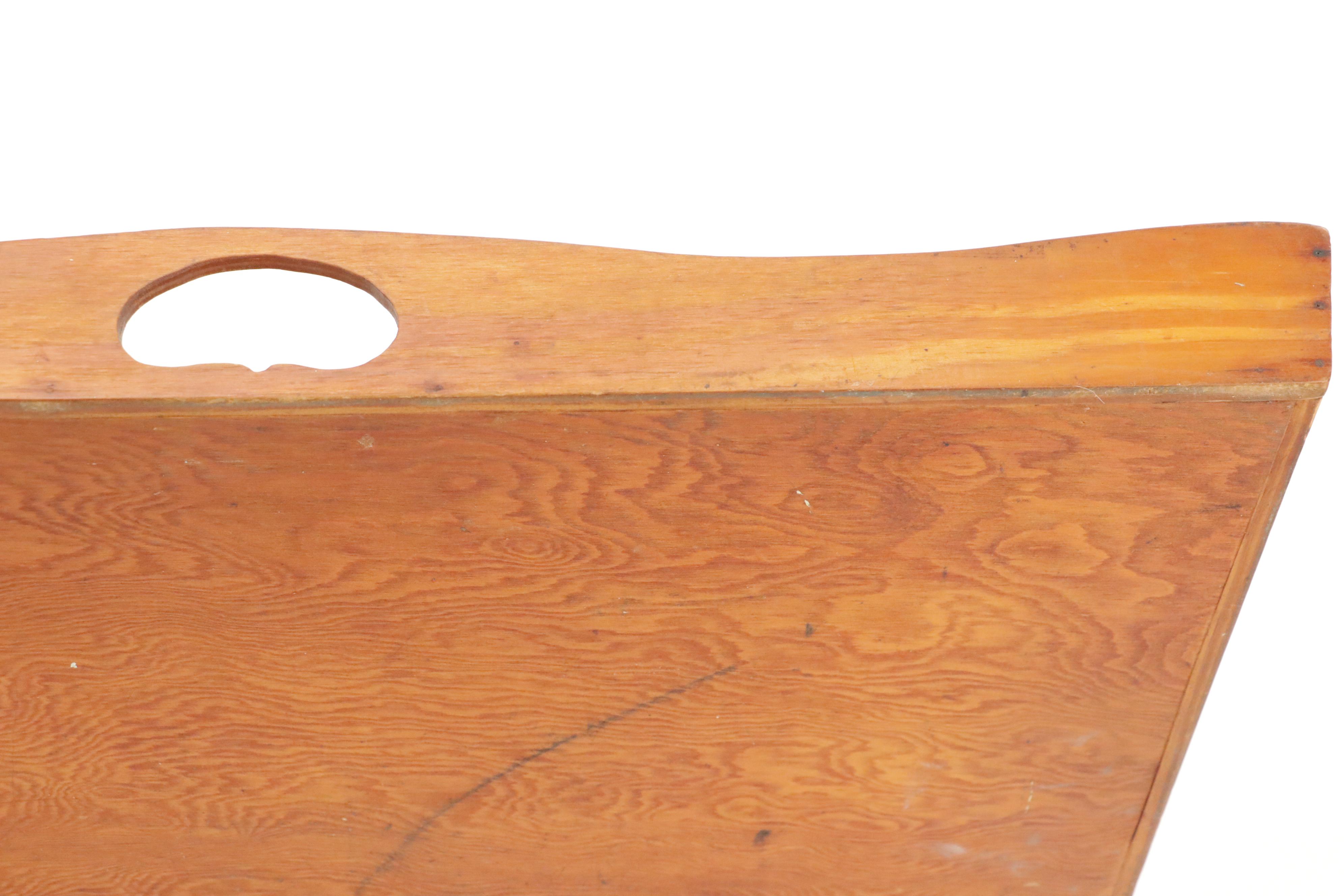 Kettle on Stand with Pine Tray and Other Decor, 20th Century