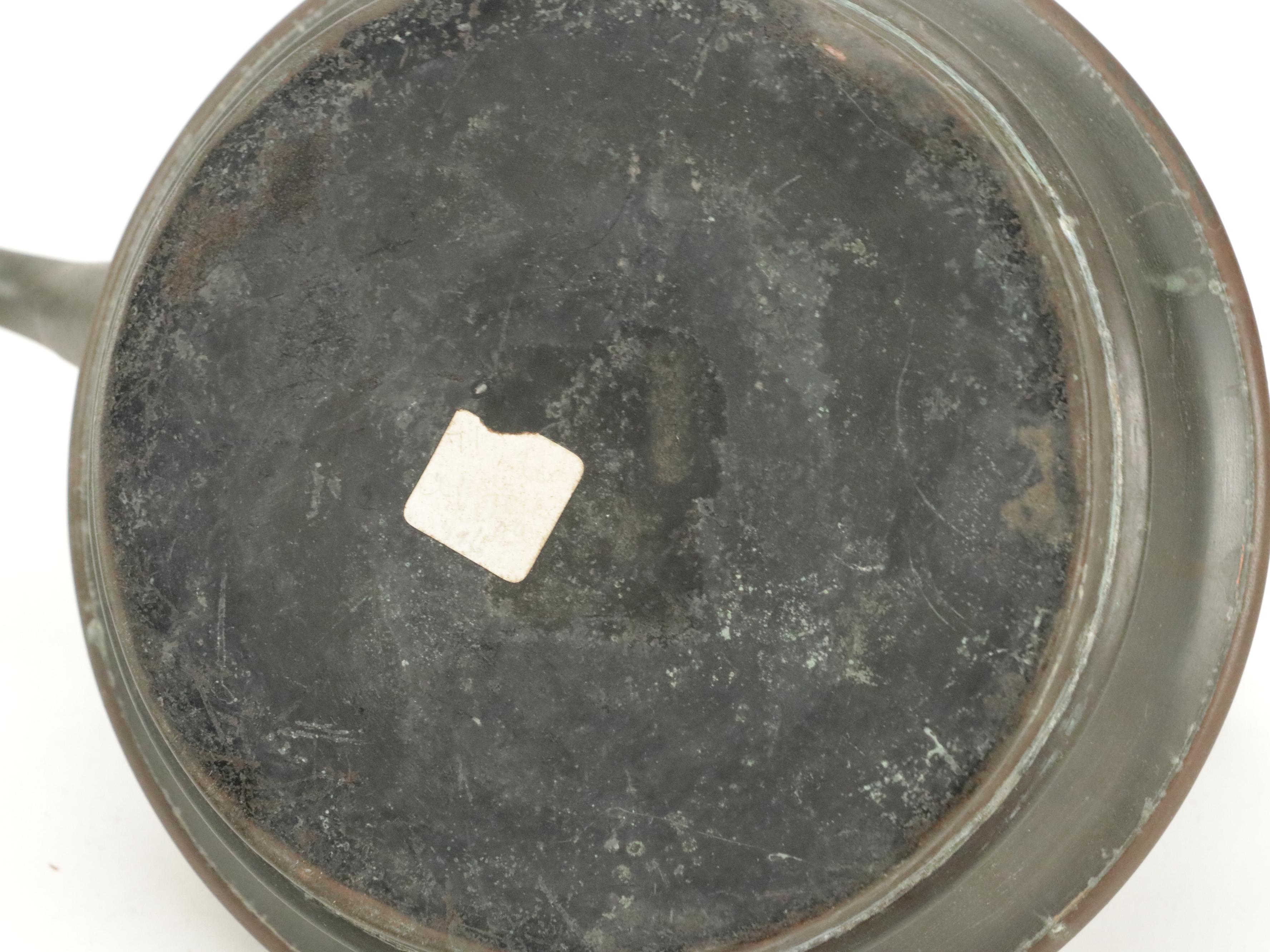 Kettle on Stand with Pine Tray and Other Decor, 20th Century