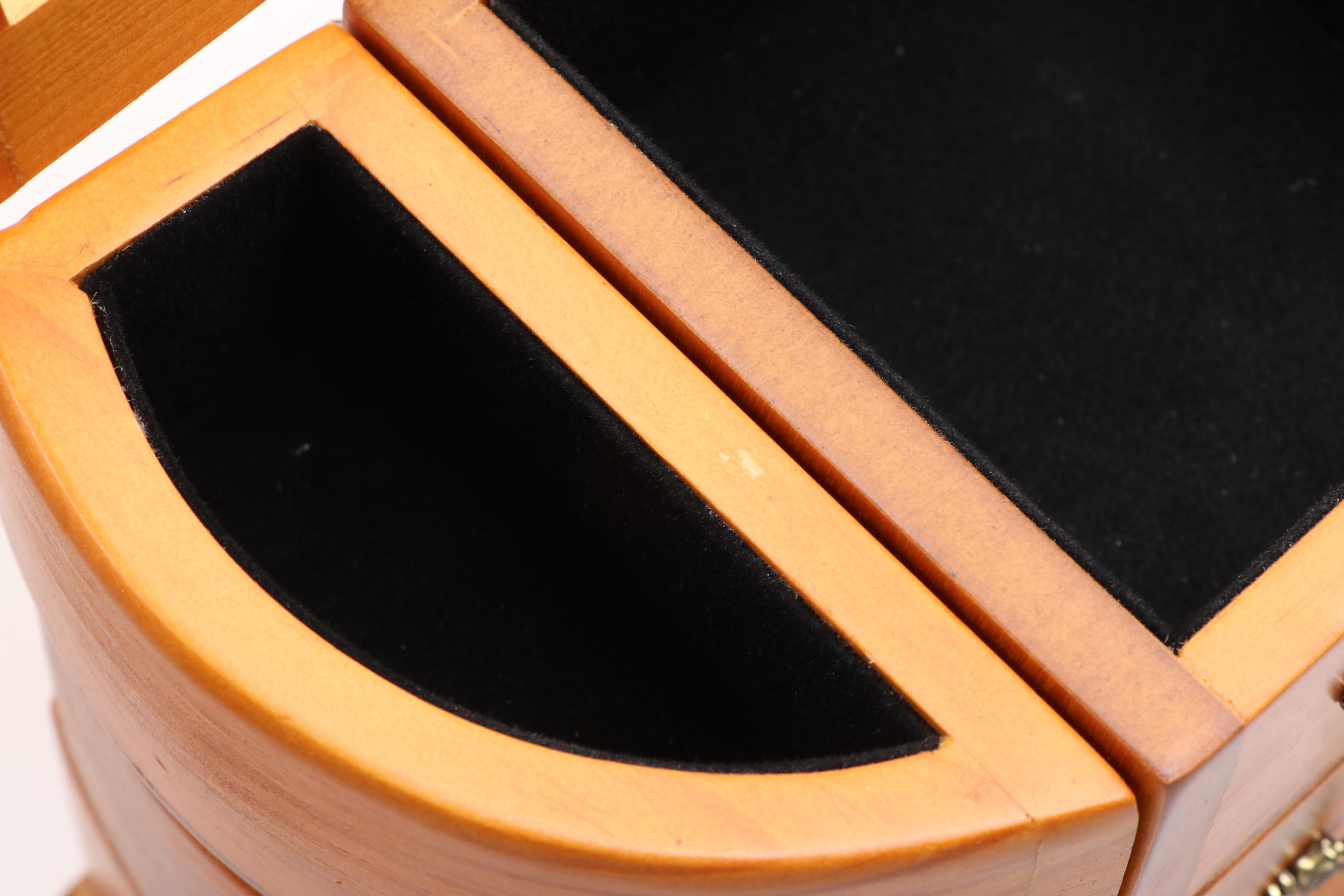 Dresser Style and Other Wooden Jewelry Boxes