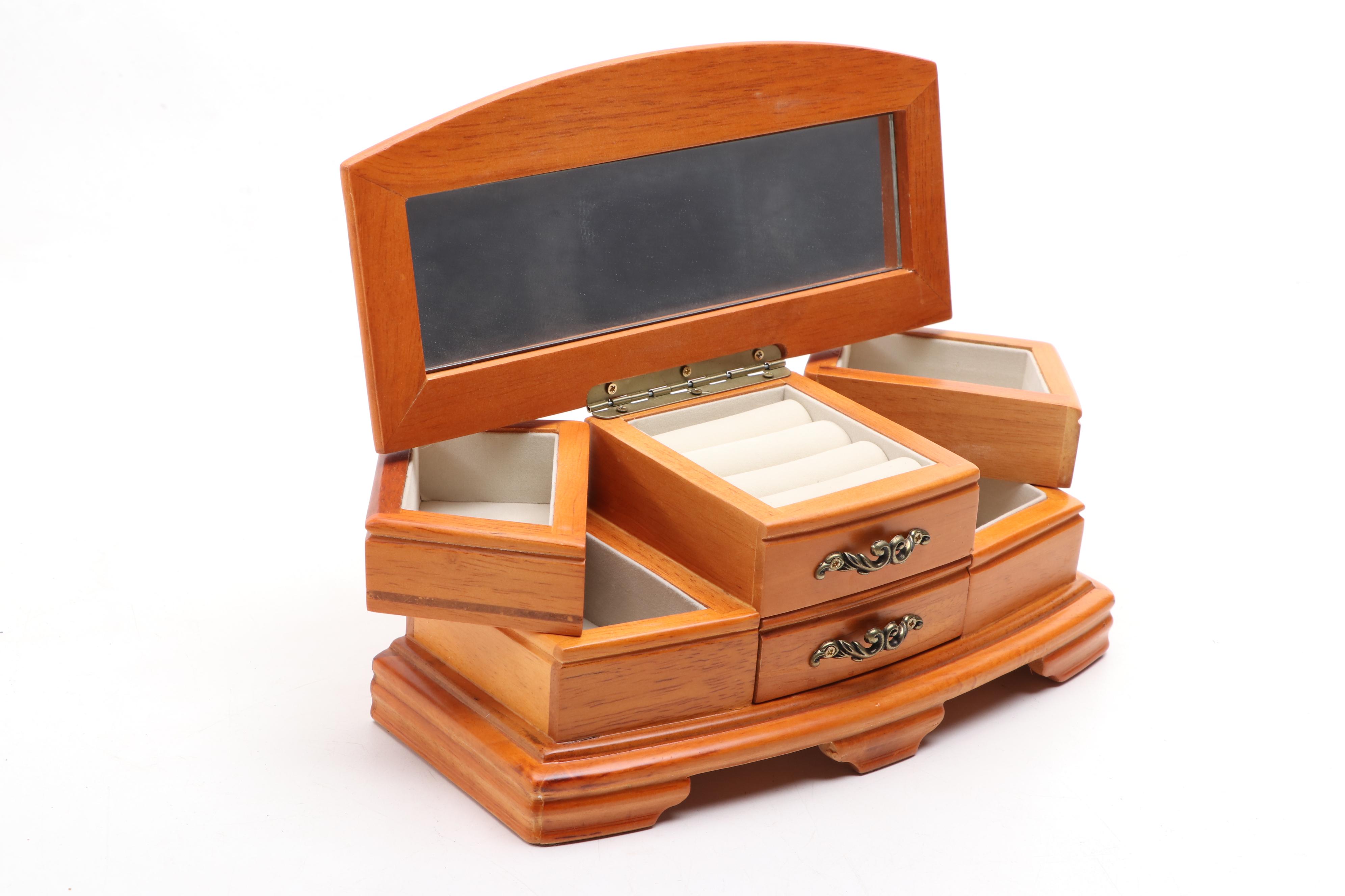 Dresser Style and Other Wooden Jewelry Boxes