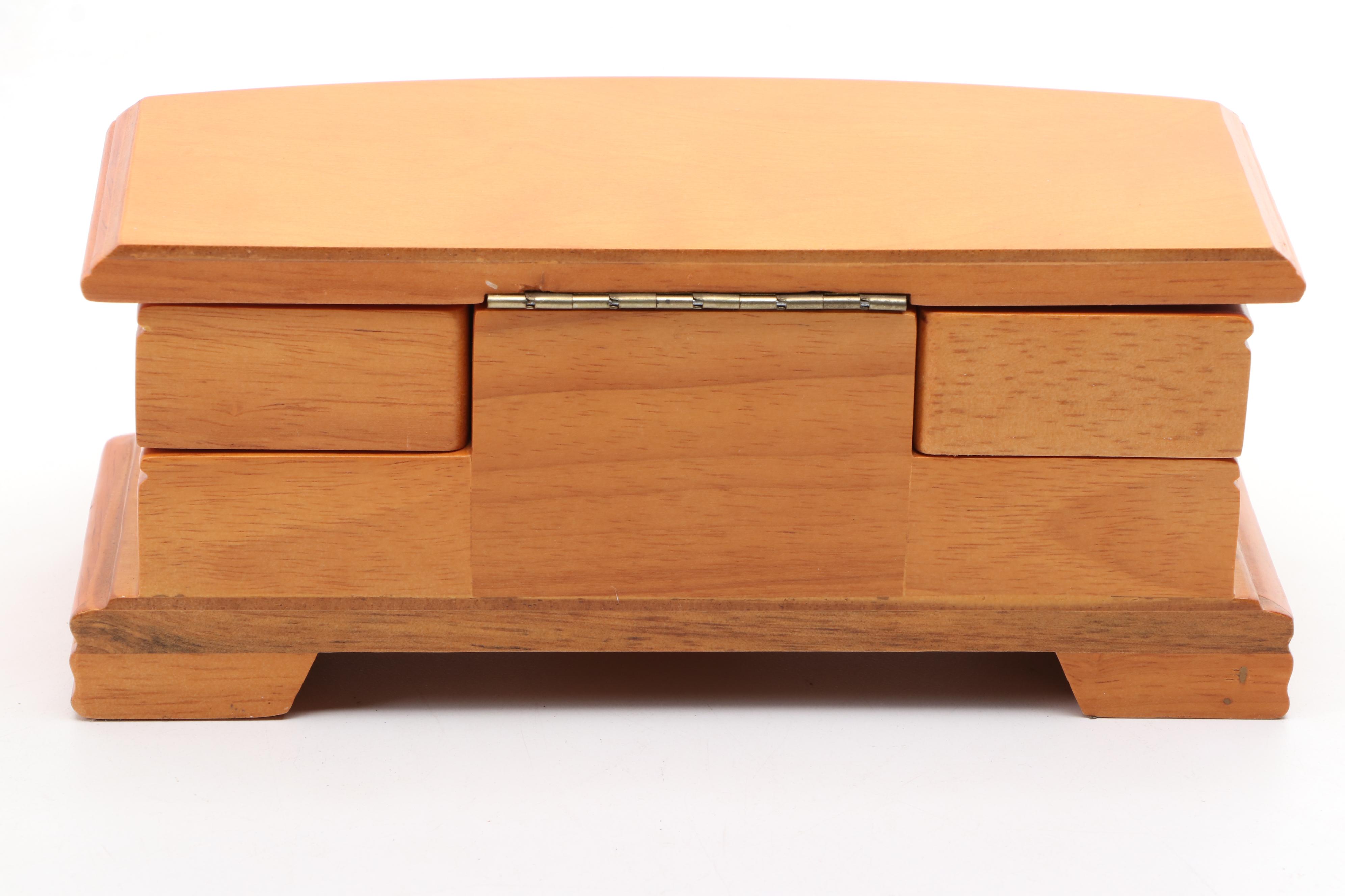 Dresser Style and Other Wooden Jewelry Boxes