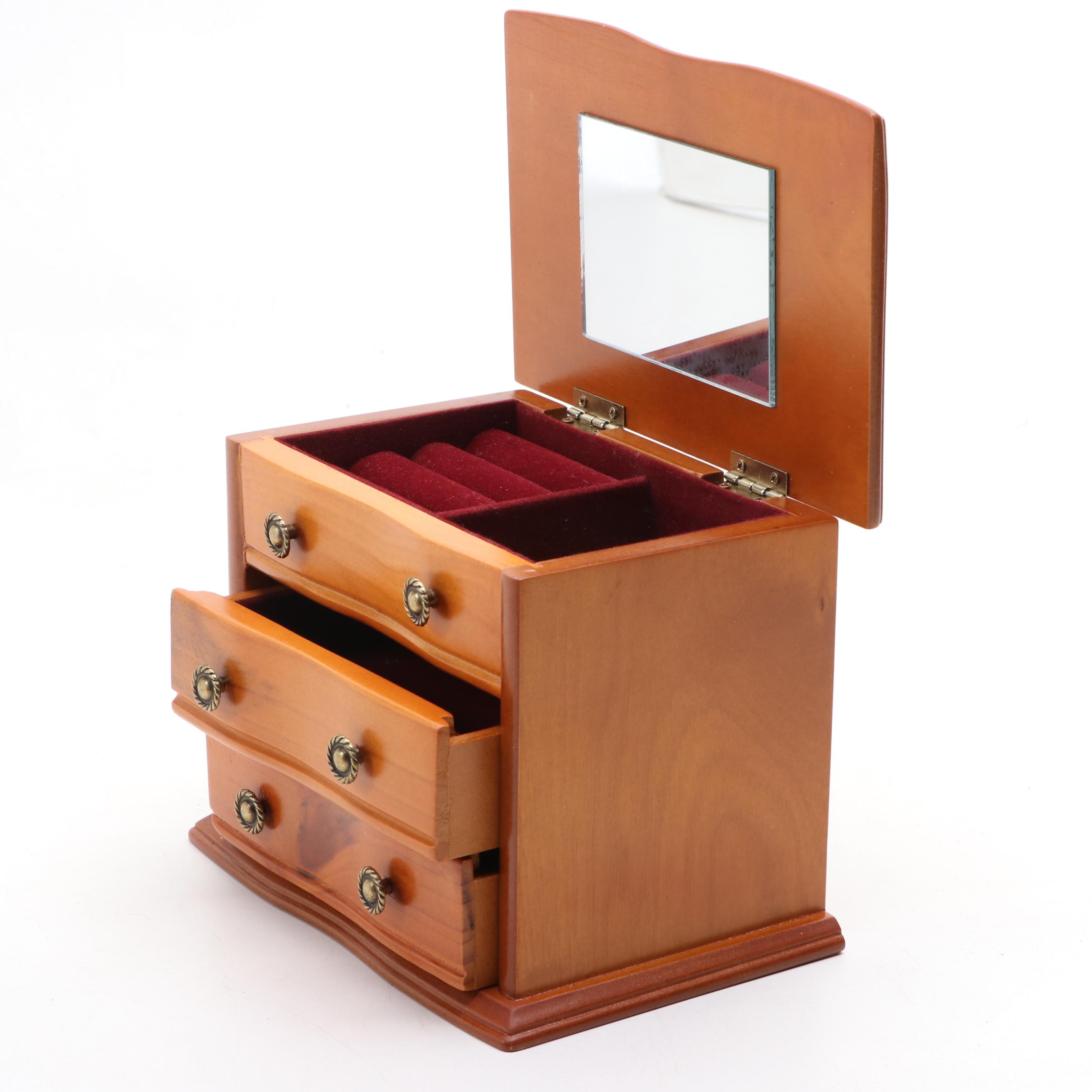 Dresser Style and Other Wooden Jewelry Boxes