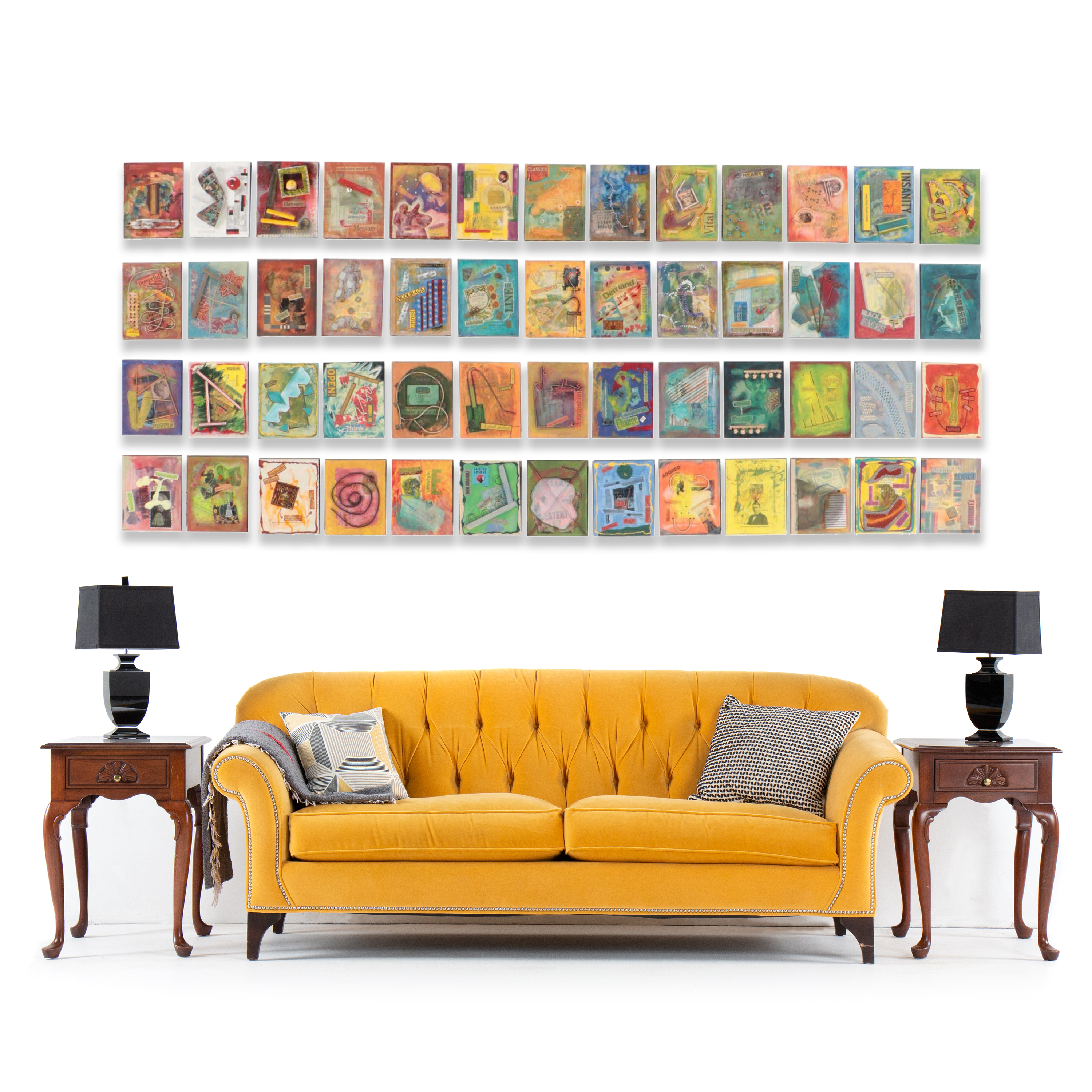 Burnell Yow! Found Object Collages "Fifty-Two Collages in 52 Weeks," 2004-2005